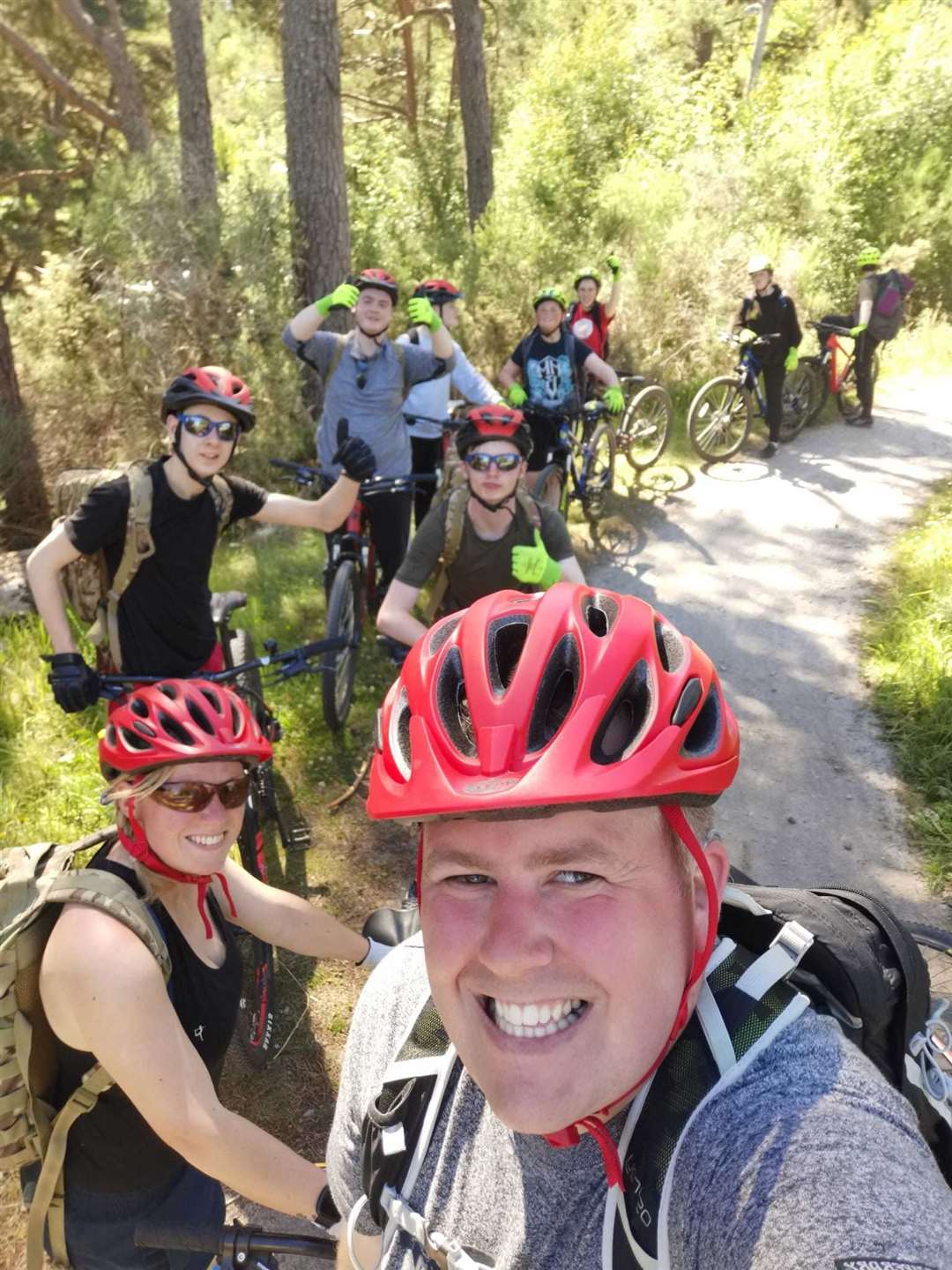 Mountain biking at Glenmore was one of the activities during week two of the camp.
