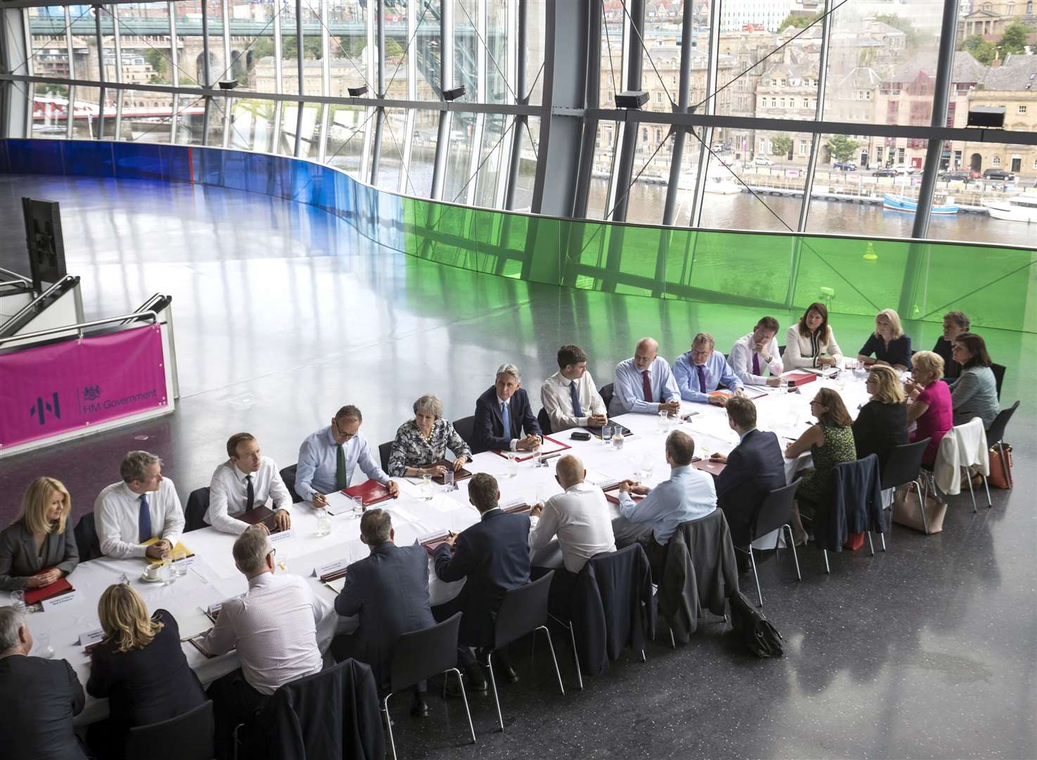 Theresa May held a cabinet meeting at the venue in 2018 (PA)