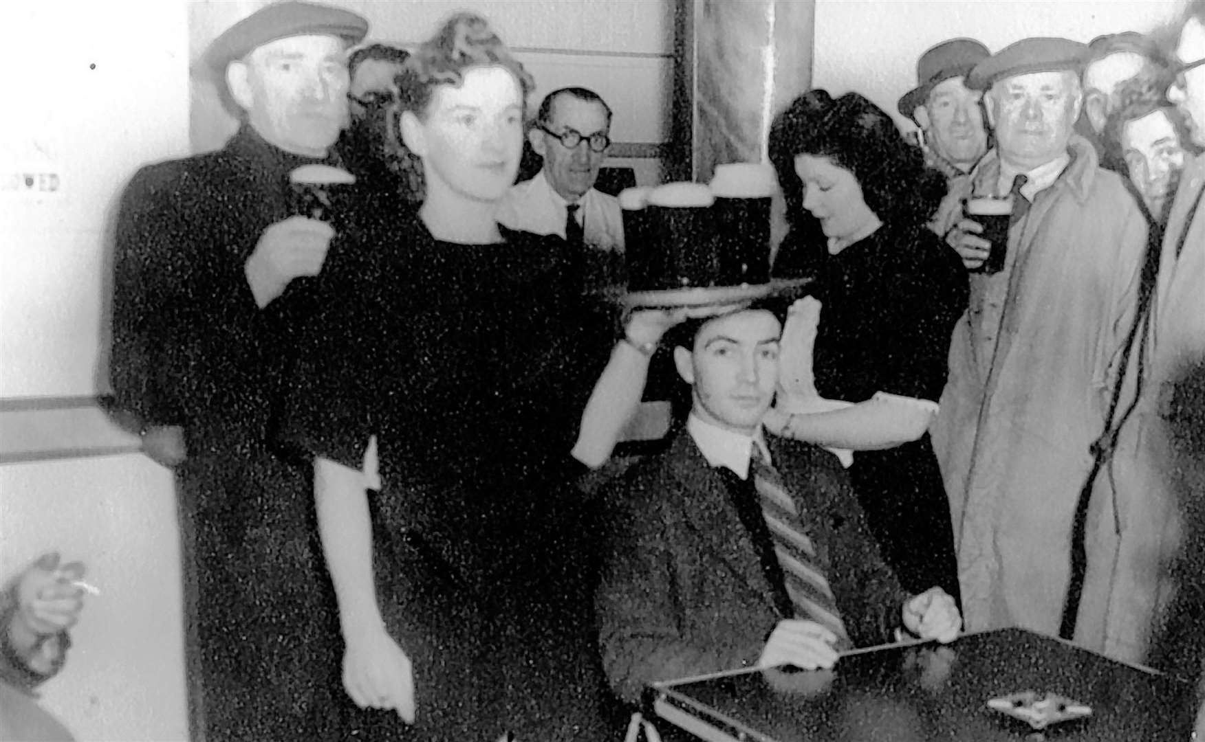 Waitress service at the Crown Bar after prohibition in Wick was repealed on May 28, 1947.