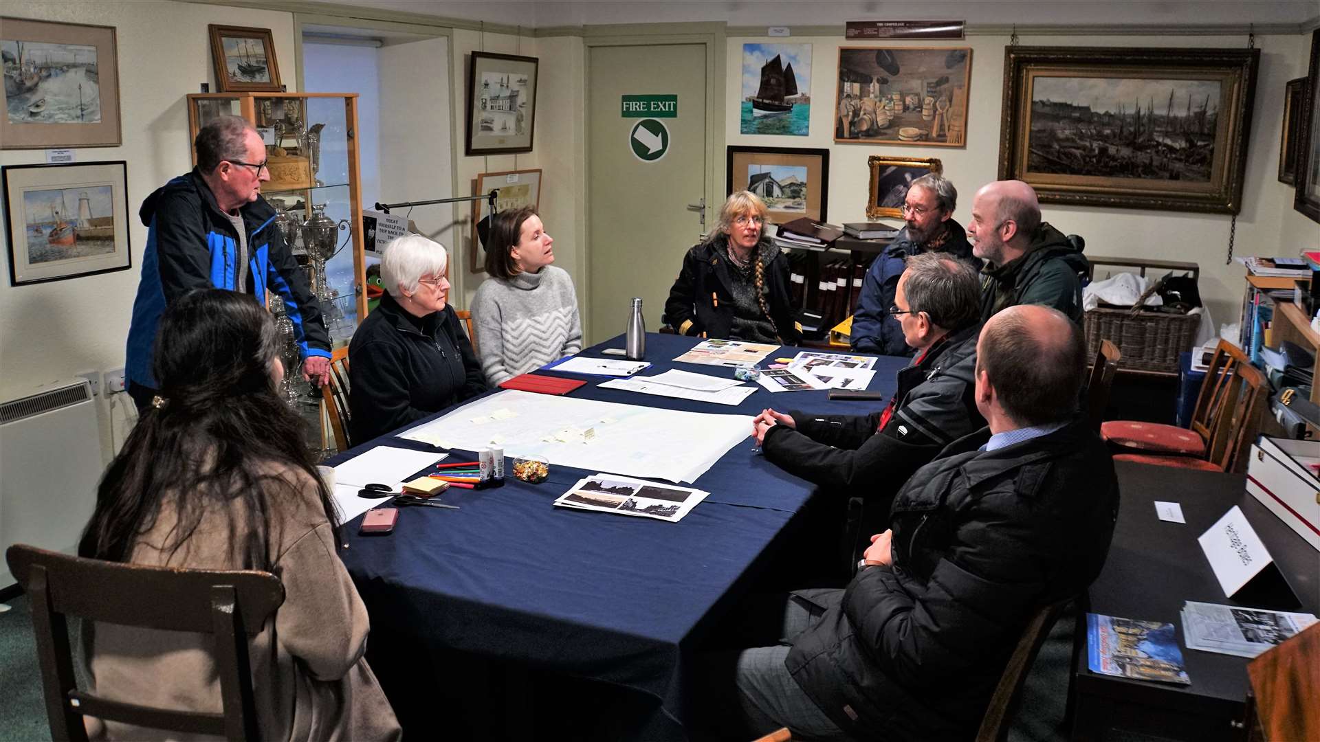 The street design team engage with local people at the workshop held in Wick Heritage Museum on Wednesday. Pictures: DGS