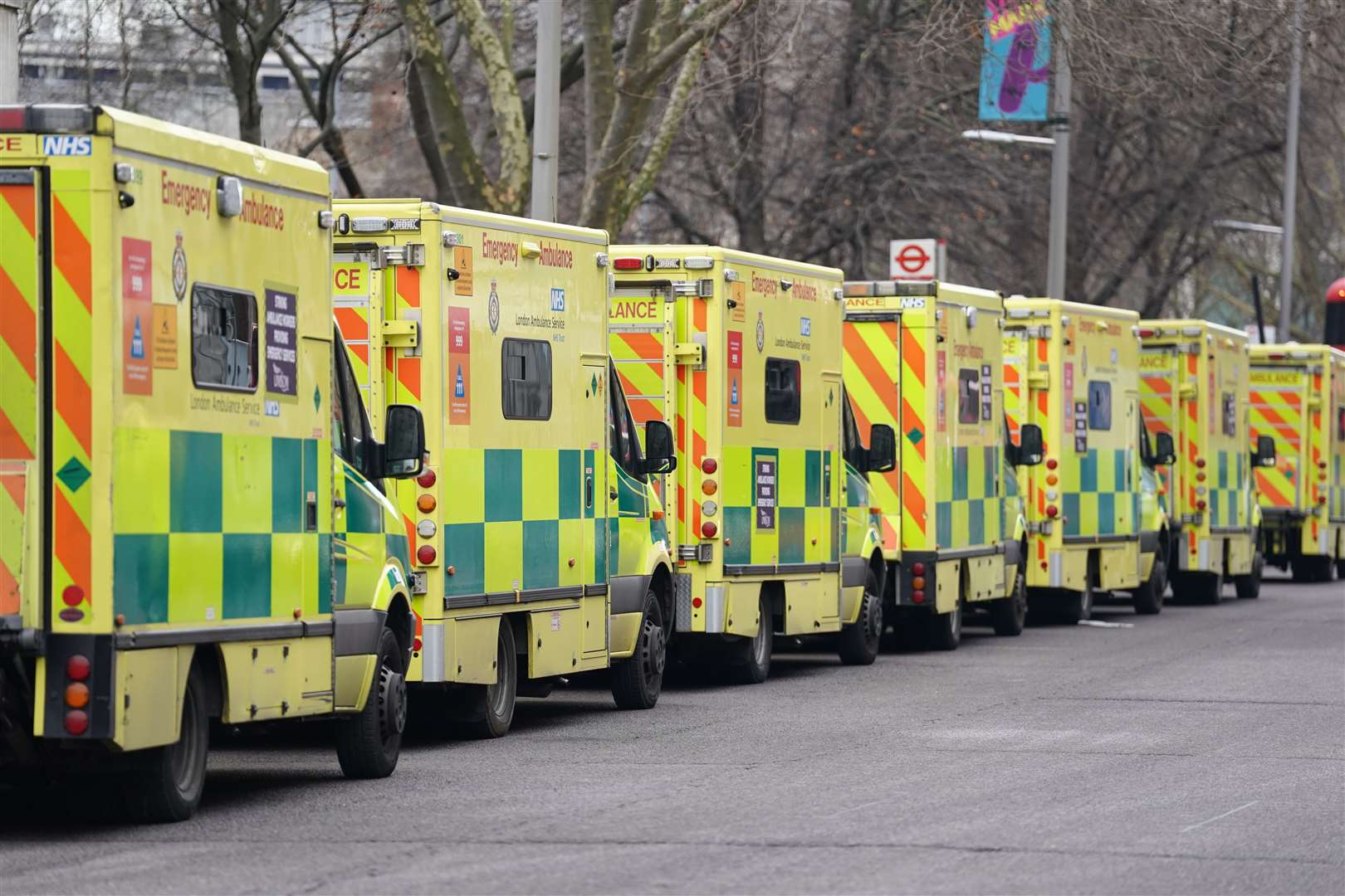 Ambulances ‘lost’ nearly two million hours last year while queuing outside A&E departments, ambulance chiefs have said (PA)