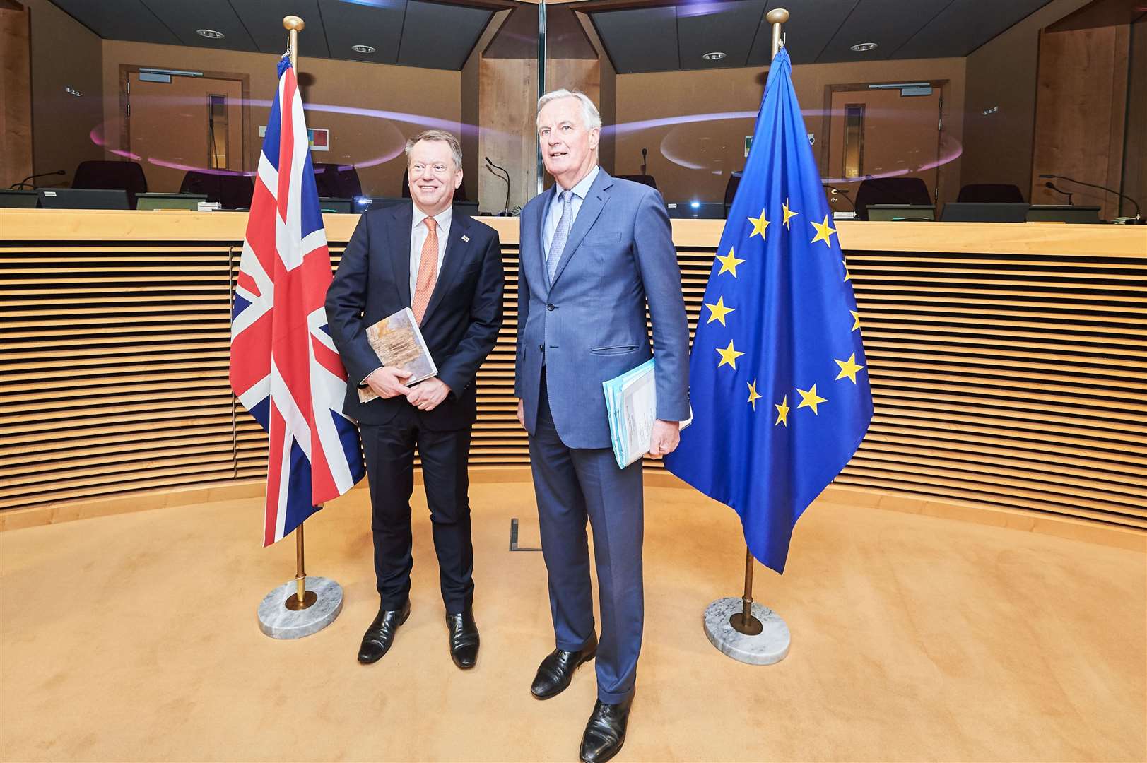 Lord Frost and his EU counterpart Michel Barnier will meet this week for a further round of crunch talks (Dati Bendo/EU)