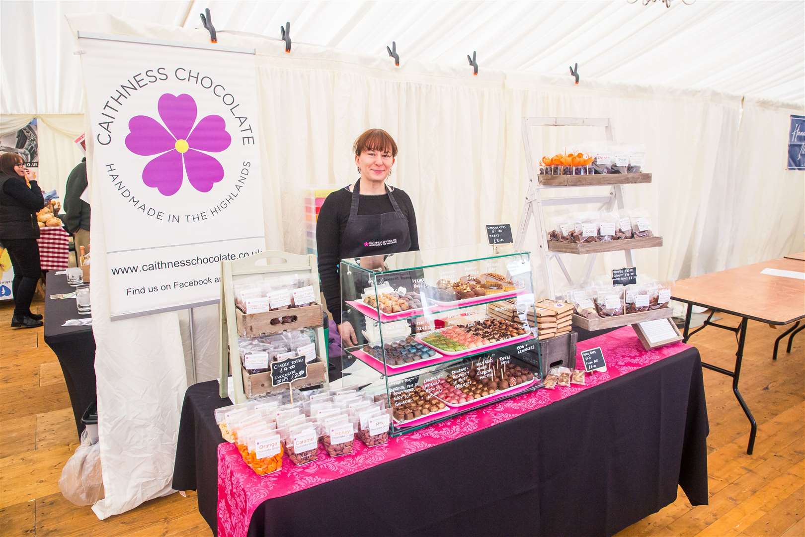 Ruth Falconer of Caithness Chocolate at Taste North three years ago, when she described it as 'a fantastic showcase of local produce with a great atmosphere'.