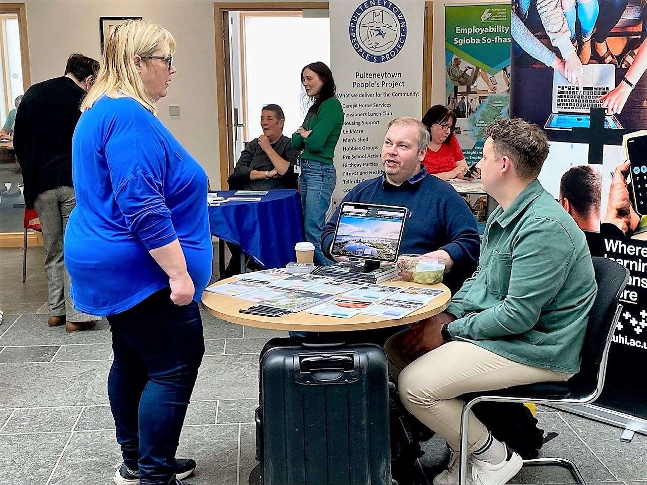 A well-attended jobs fair was held at the council offices in Wick. Pictures supplied