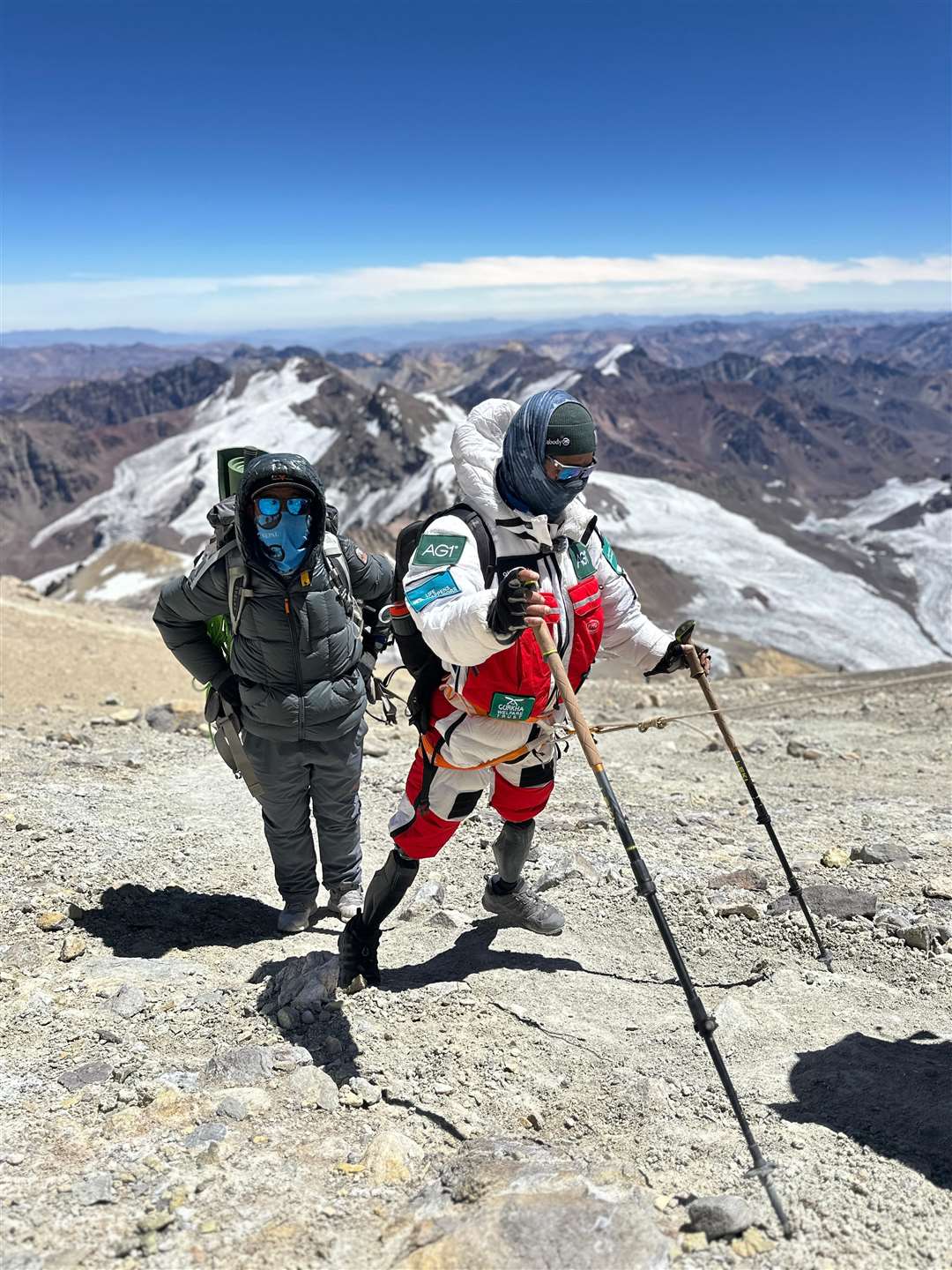Hari Budha Magar encountered severe winds and challenging rocky terrain during his climb (Rami Rasamny/Life Happens Outdoors/PA)