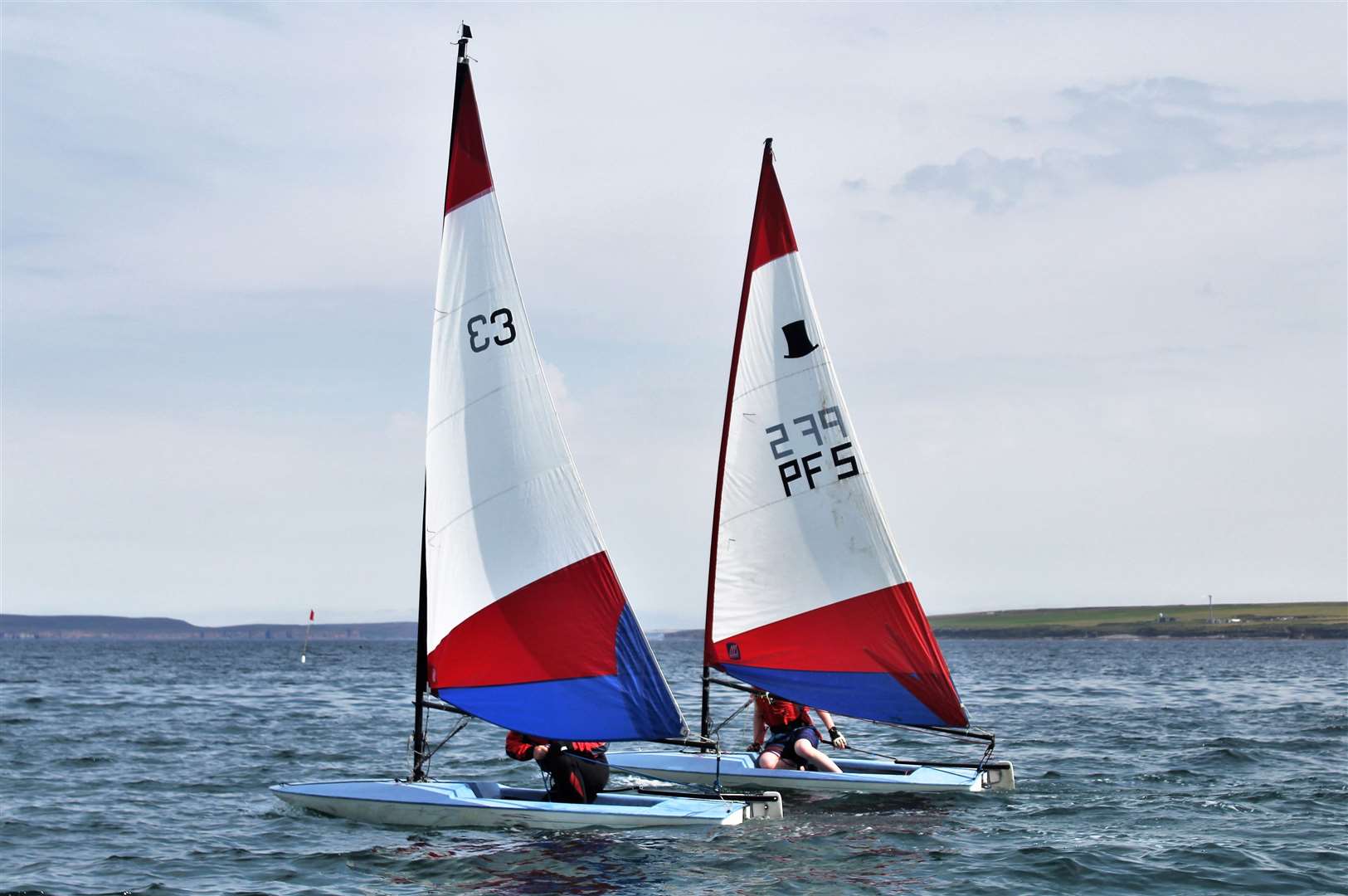 Sunny conditions at Pentland Firth Yacht Club's latest day of racing.