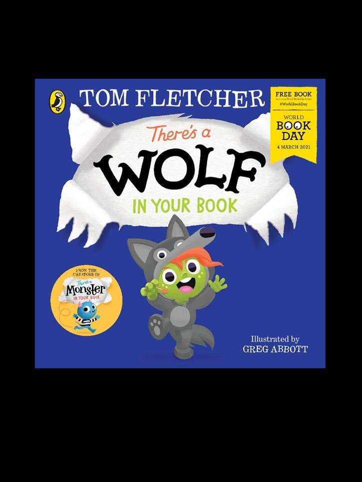 There's a Wolf in your book Cover. Picture: https://www.worldbookday.com/book/theres-a-wolf-in-your-book/