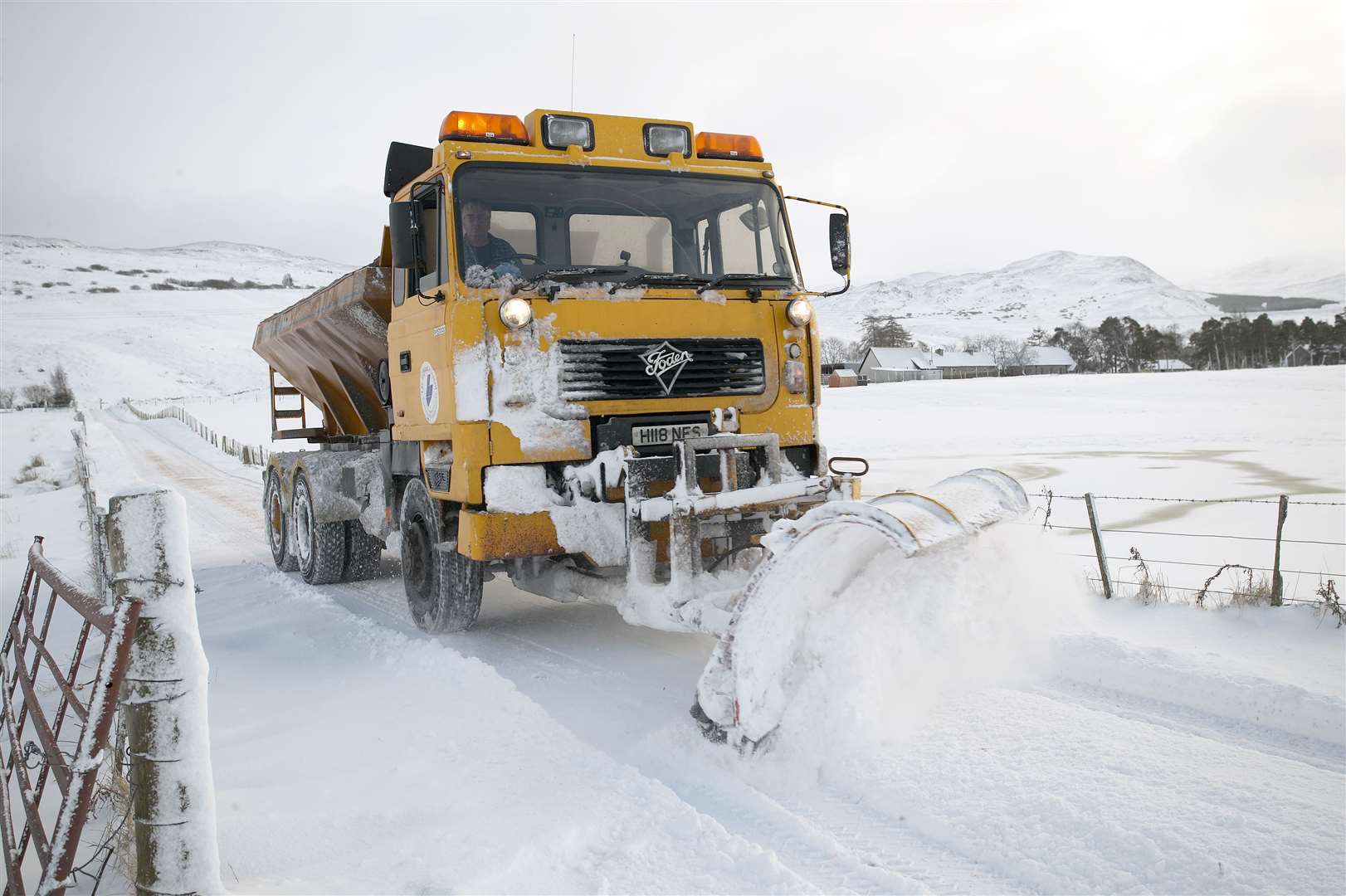 Gritters were in action this morning across the Highlands.