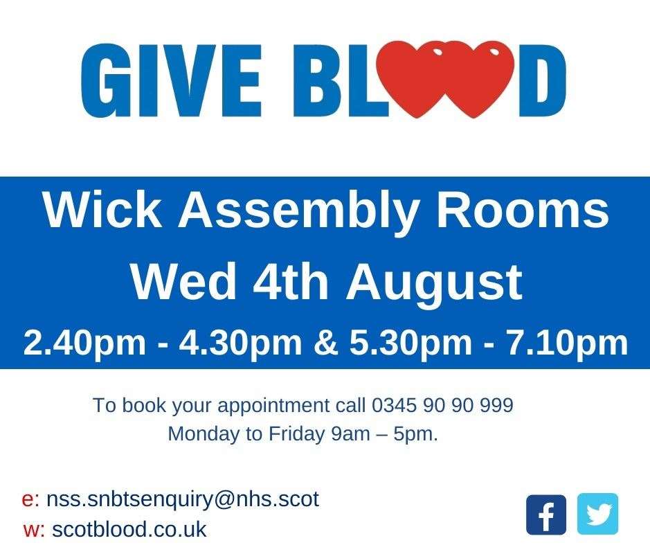 Give Blood poster with information.