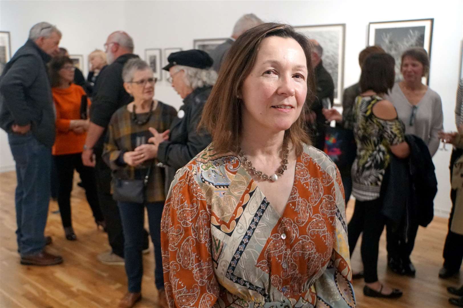 Magi Sinclair at a solo exhibition of her work in Thurso art gallery back in 2019. Picture: DGS