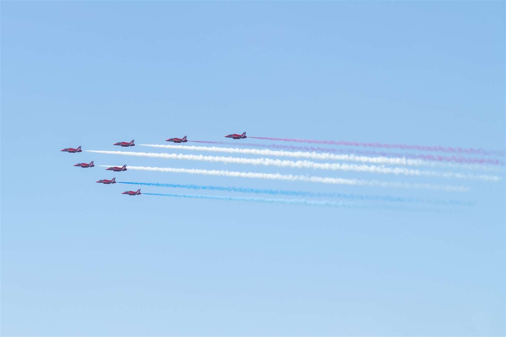 The Red Arrows are set to be flying over the region over the next few days. Picture: Beth Taylor