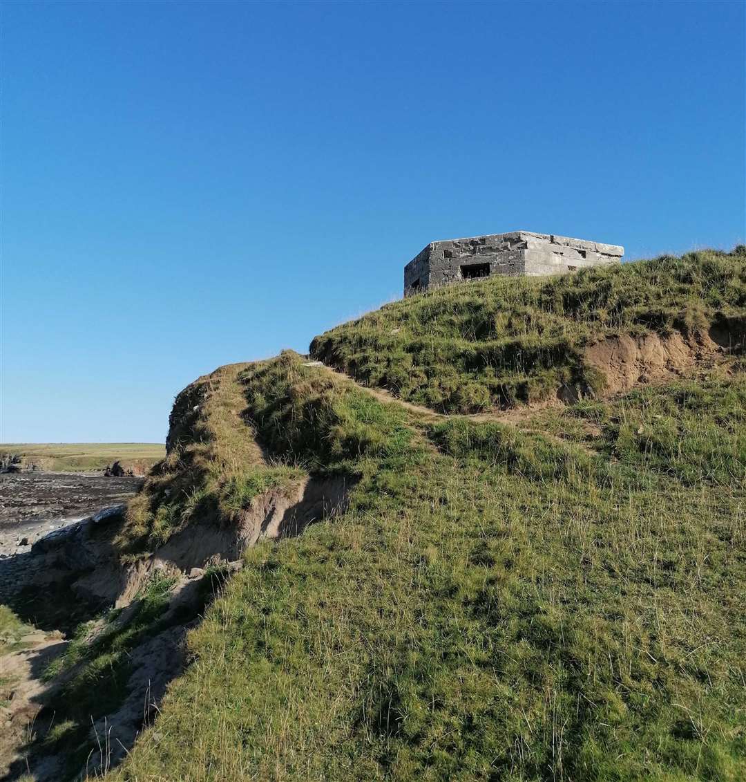 A World War II defensive pillbox east of Ackergill. Picture: Sinclair’s Bay Trust