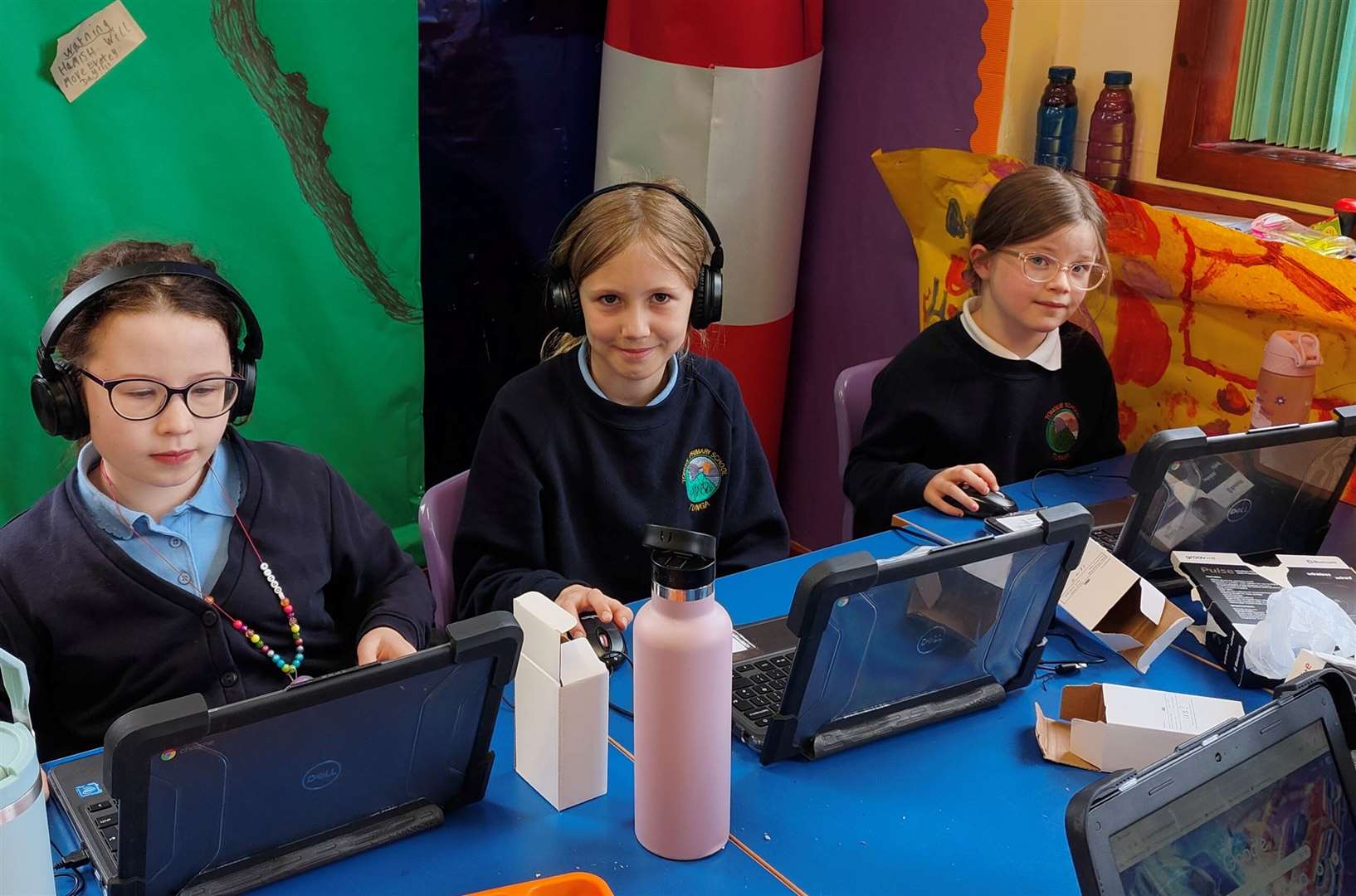New headphones will enhance pupils' ability to enjoy online classroom experiences.