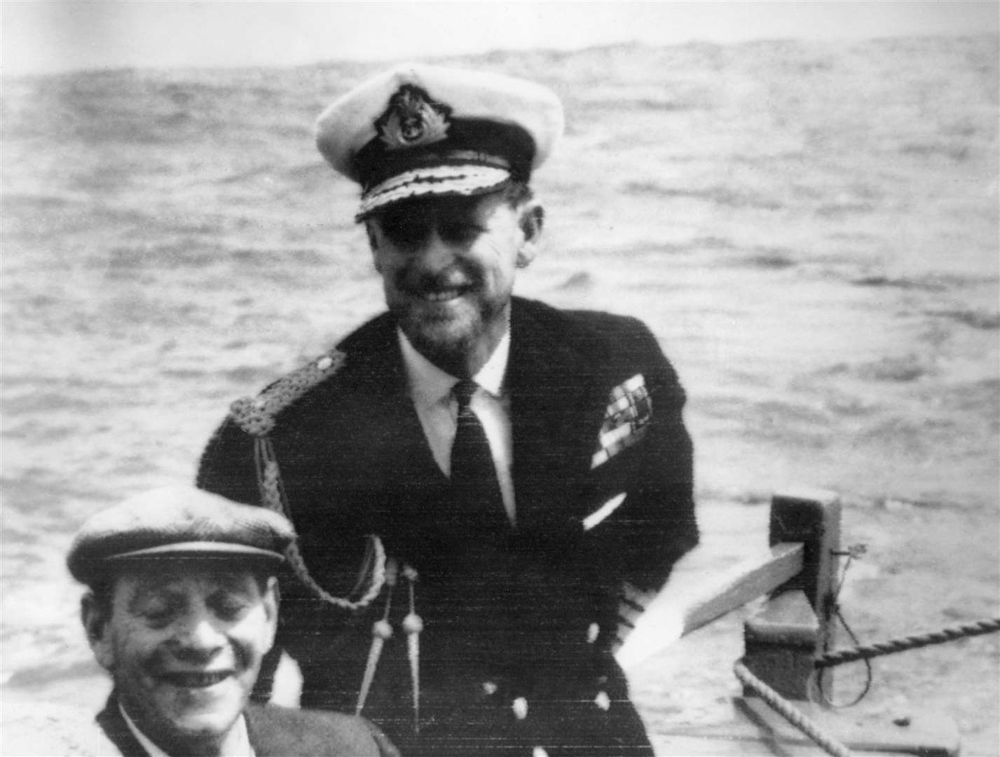 The Duke of Edinburgh with a beard during his world tour on the Royal Yacht Britannia(PA)