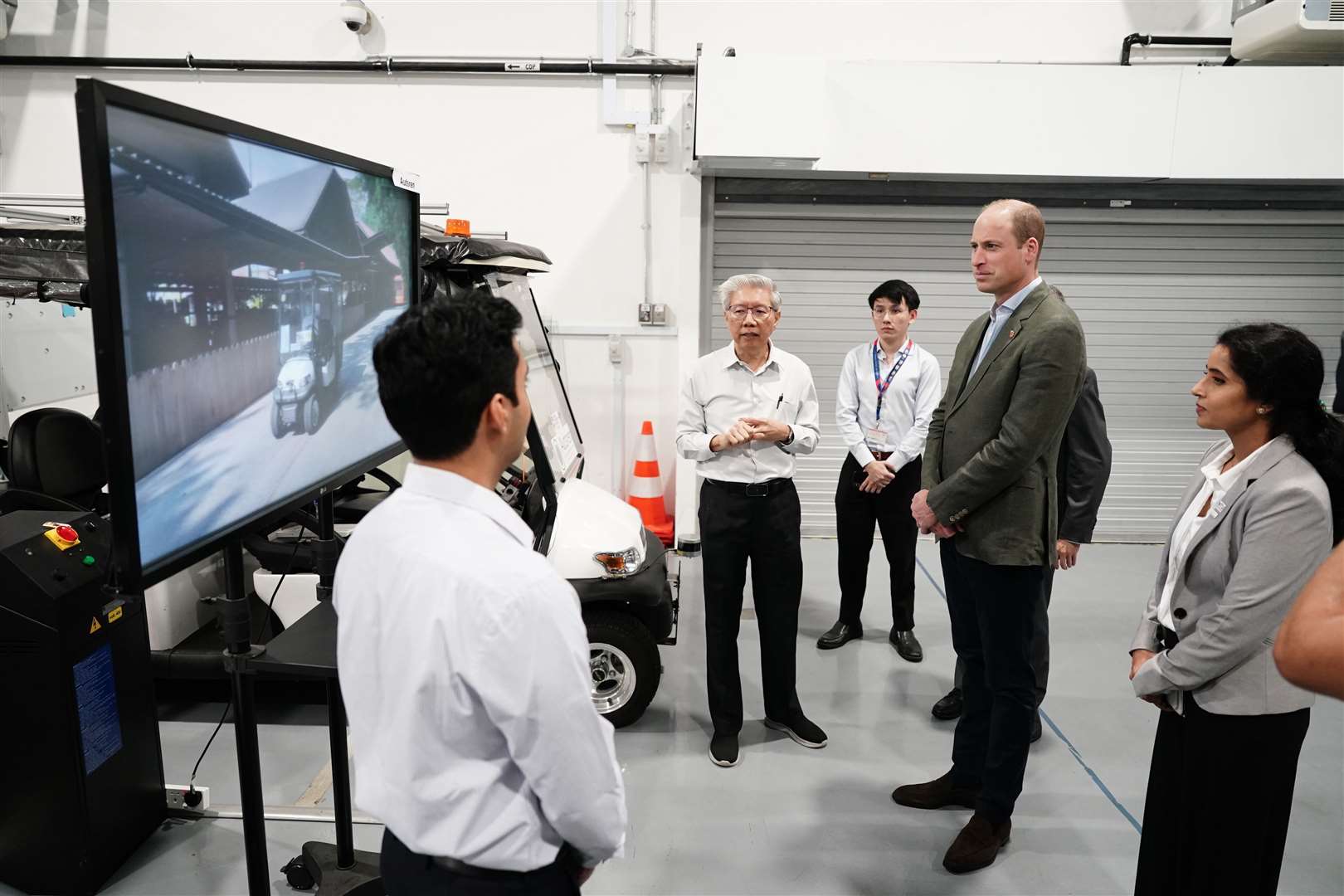 William during his visit to EcoLabs Centre of Innovation for Energy at Nanyang Technological University in Singapore (Jordan Pettitt/PA)