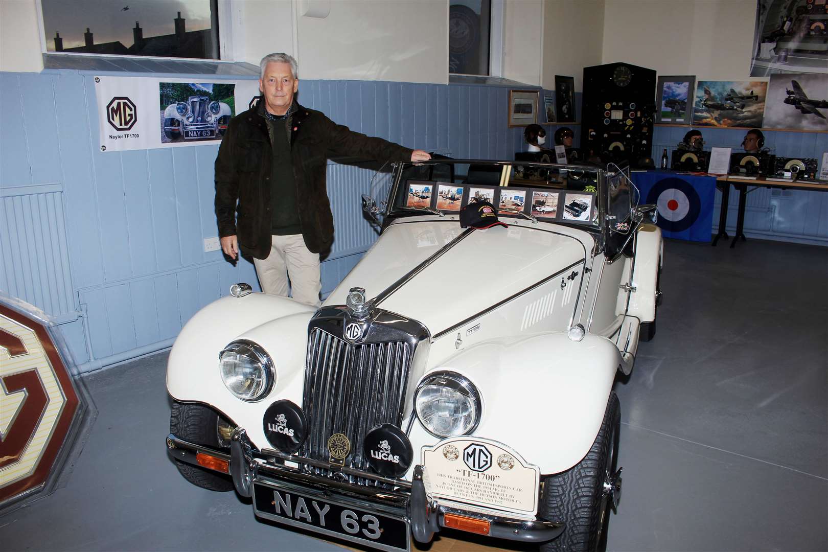 Les Bremner beside his MG TF which was built in 1986. Picture: Alan Hendry