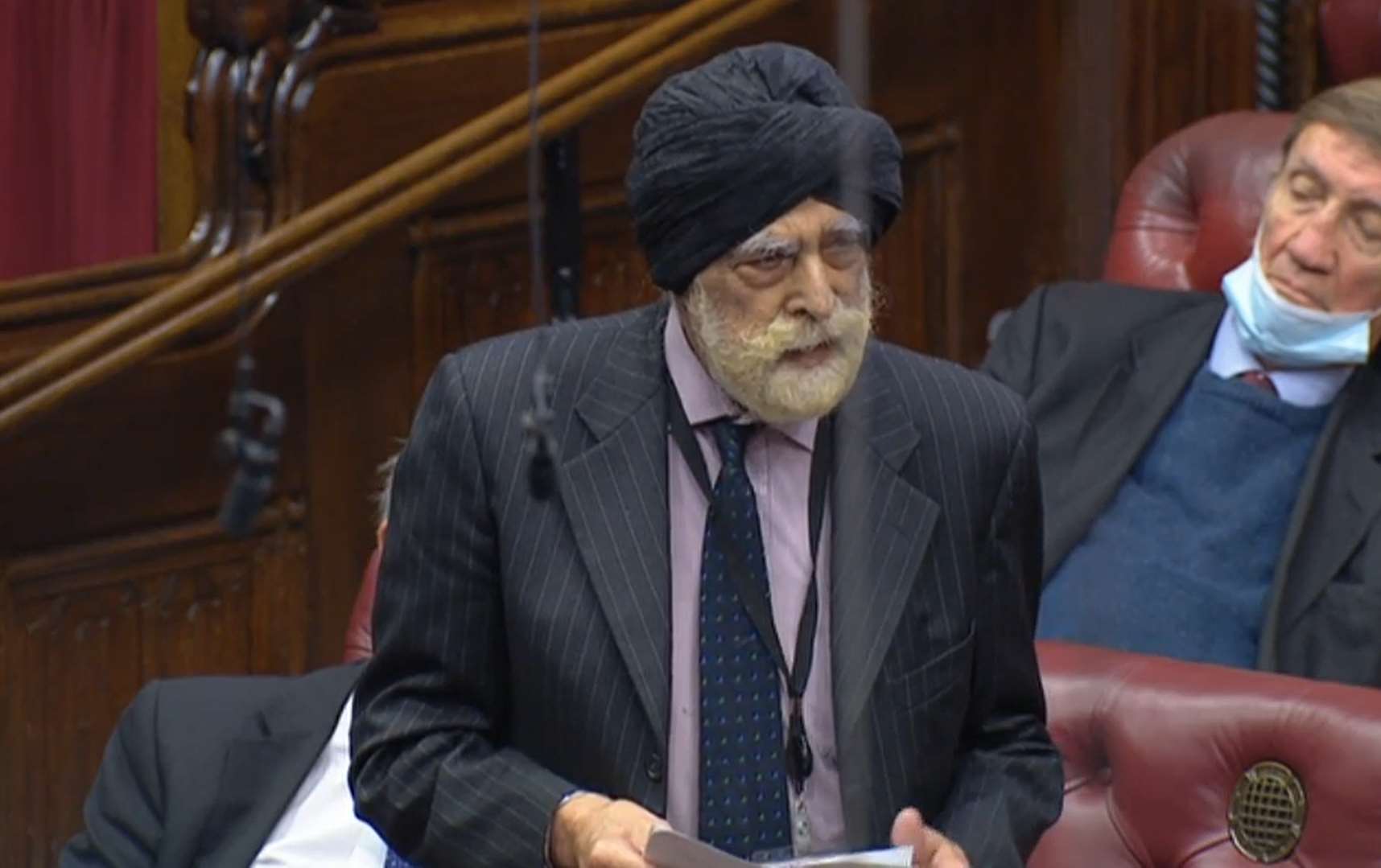 Crossbench peer Lord Singh of Wimbledon addresses the House of Lords (PA)