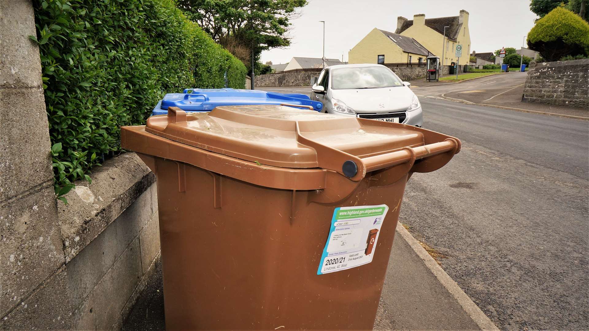 Brown bins were not collected as usual in parts of Wick today. Picture: DGS