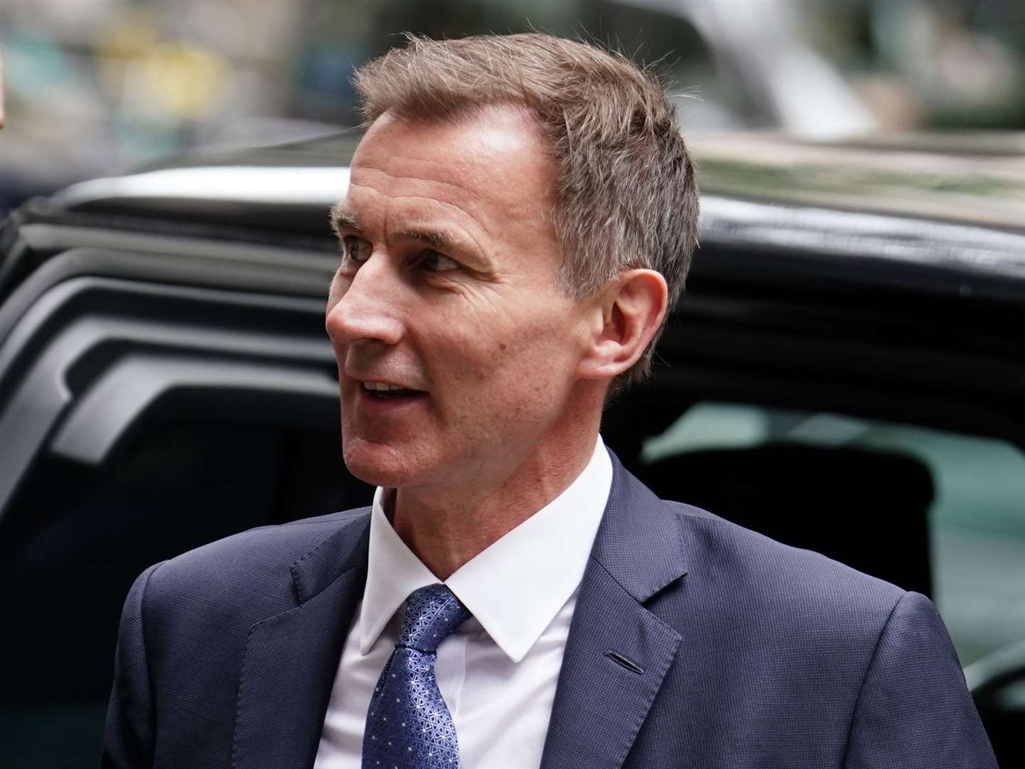Chancellor Jeremy Hunt said the ‘plan to deal with inflation is working’ after the latest official figures were released (Jordan Pettitt/PA)