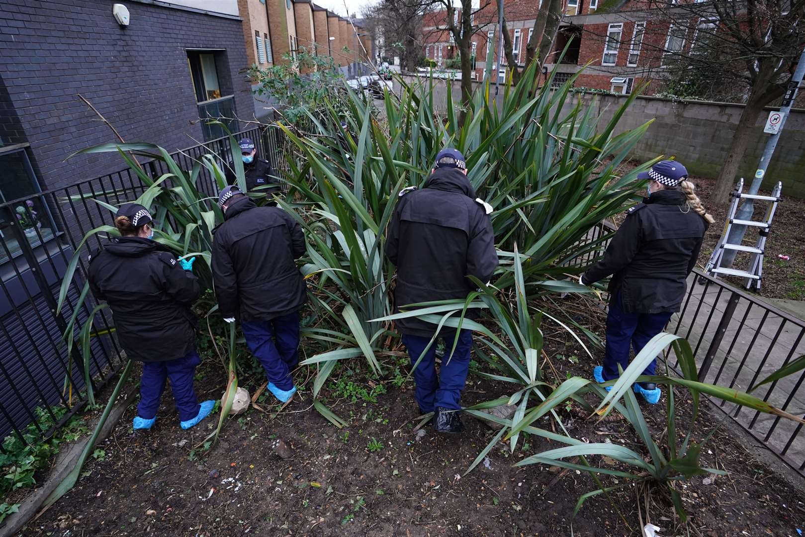 Police carried out investigations at the Abbey estate near St John’s Wood, north-west London (James Manning/PA)
