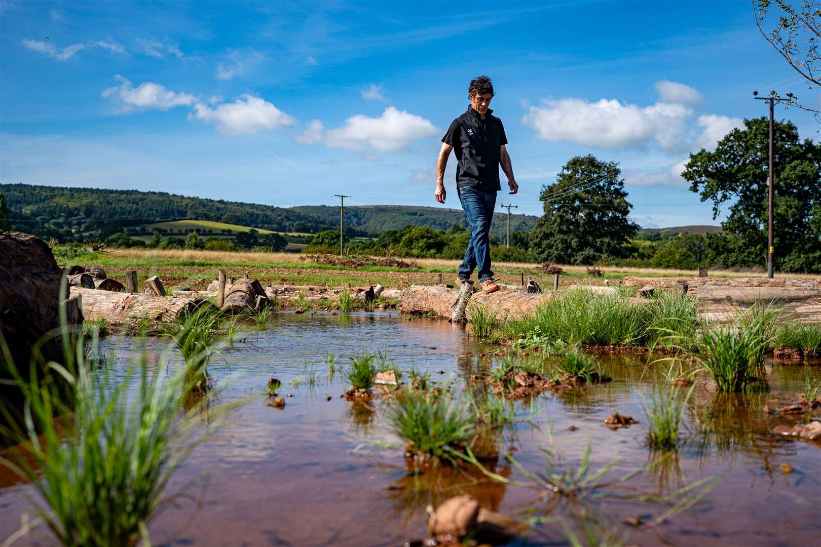National Trust project manager Ben Eardley said the UK had lost over 90% of its wetland habitat (Ben Birchall/PA)