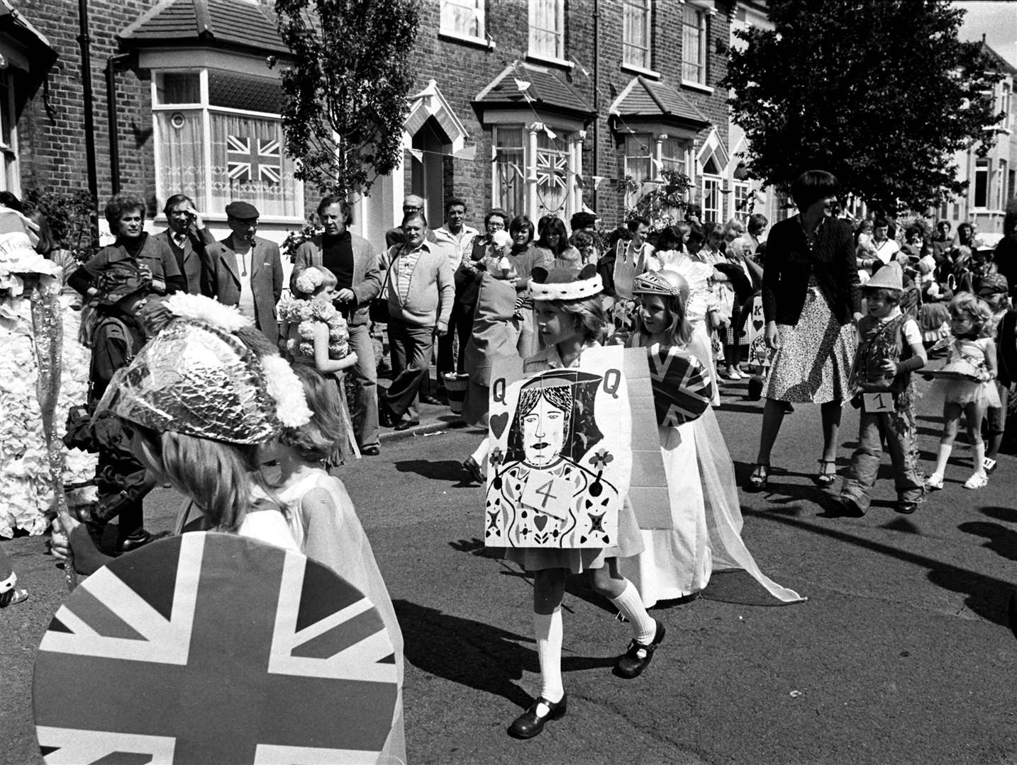 A Silver Jubilee street party in Woodford Bridge, Essex in 1977 (PA)