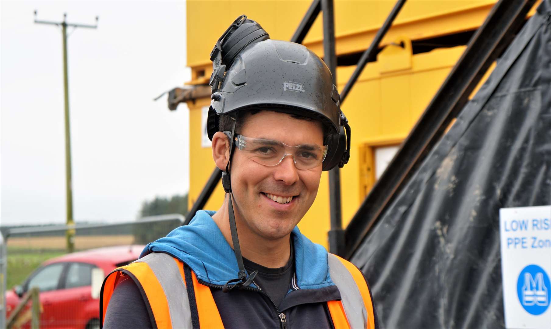 Site foreman for the Bilbster construction is Josh Dennis. Picture: DGS