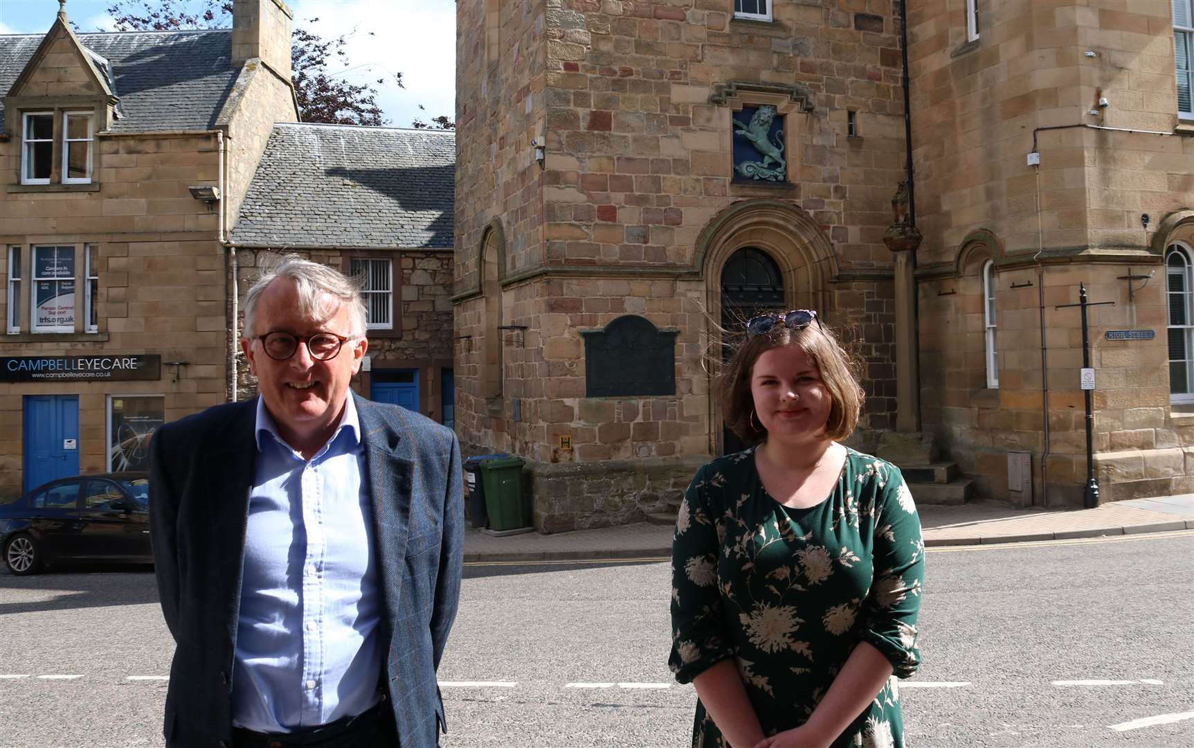 Jamie Stone MP with Molly Nolan, the Liberal Democrats' candidate for Caithness, Sutherland and Ross at the next Holyrood elections.