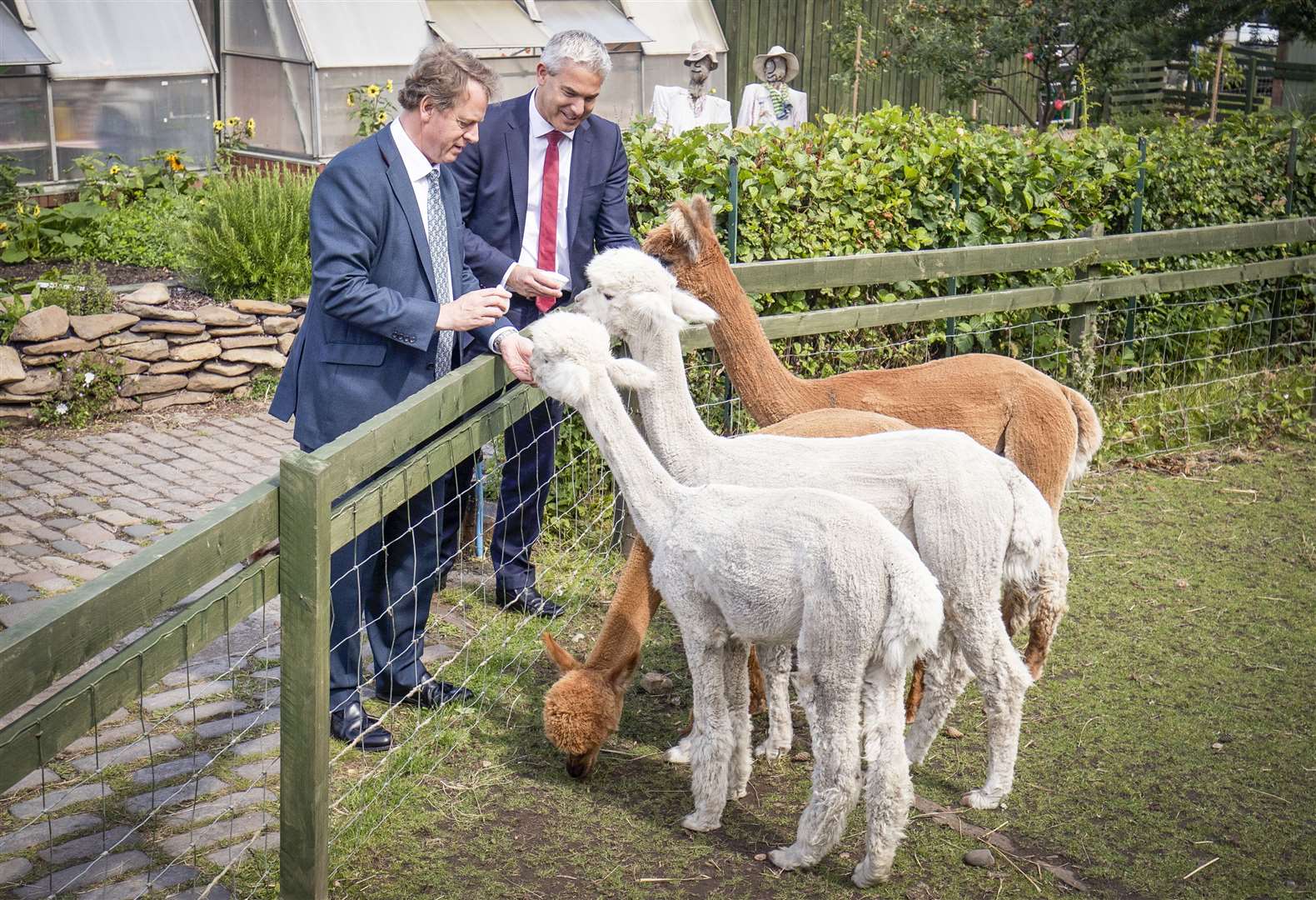 Mr Barclay went to a farm during a visit to Edinburgh last month (Jane Barlow/PA)