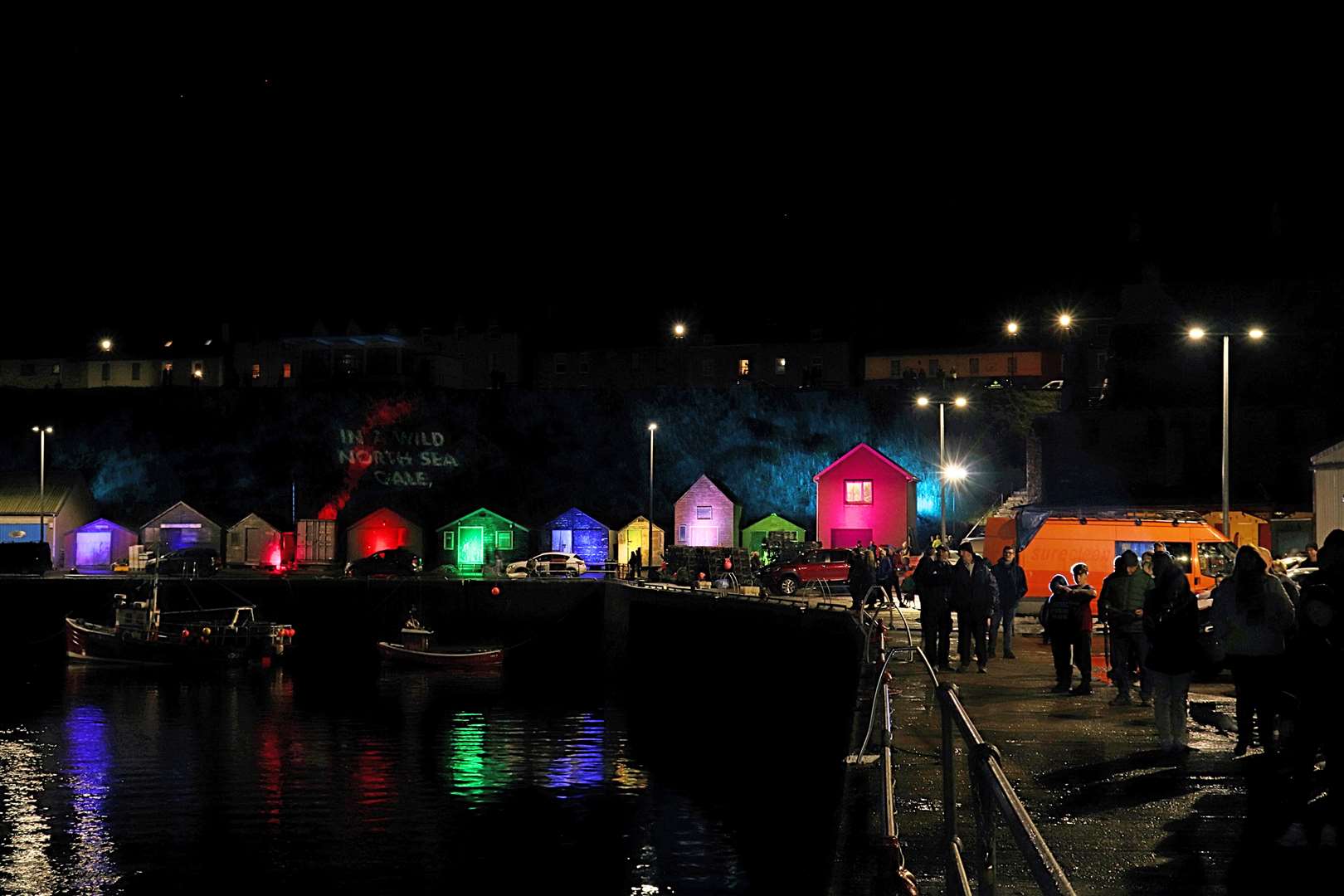 Festival-goers at Wick harbour during the successful nine-day event. Picture: Lyth Arts Centre