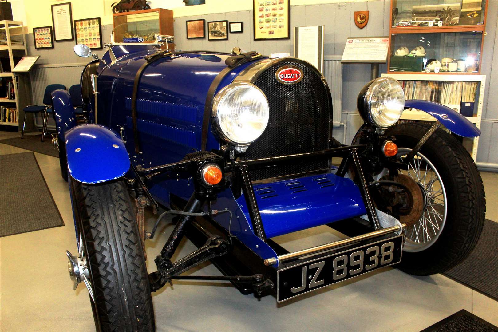 A replica Bugatti is among the motoring exhibits. Picture: Alan Hendry