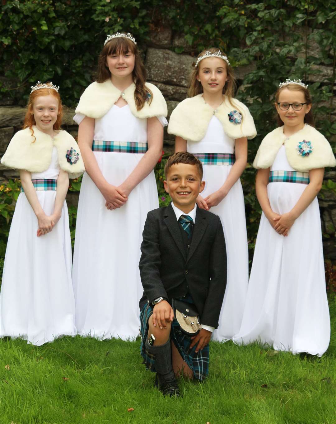 Members of the gala queen's court. Picture: Eswyl Fell
