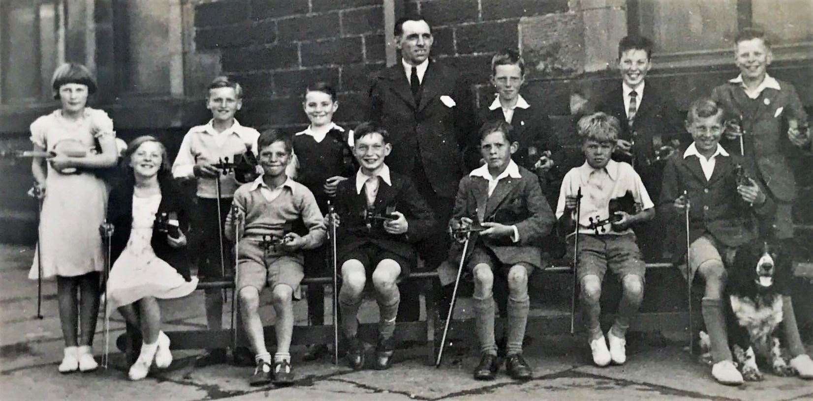 Violin class at Wick Academy in June 1937. Picture: Nucleus archive