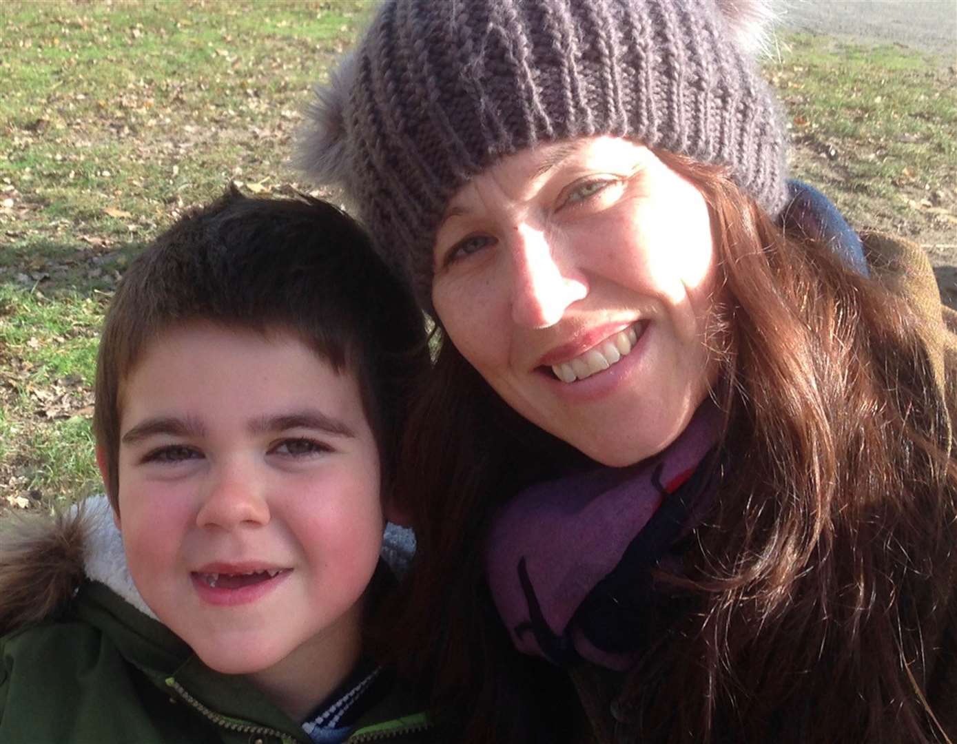 Alfie Dingley and his mother Hannah Deacon (Maggie Deacon/PA)