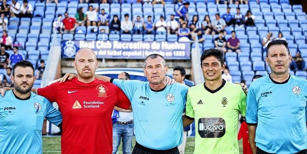 Lybster's county league team travelled to southern Spain last year for a match against a Recreativo XI featuring veterans from their last spell in Spain’s top division La Liga.