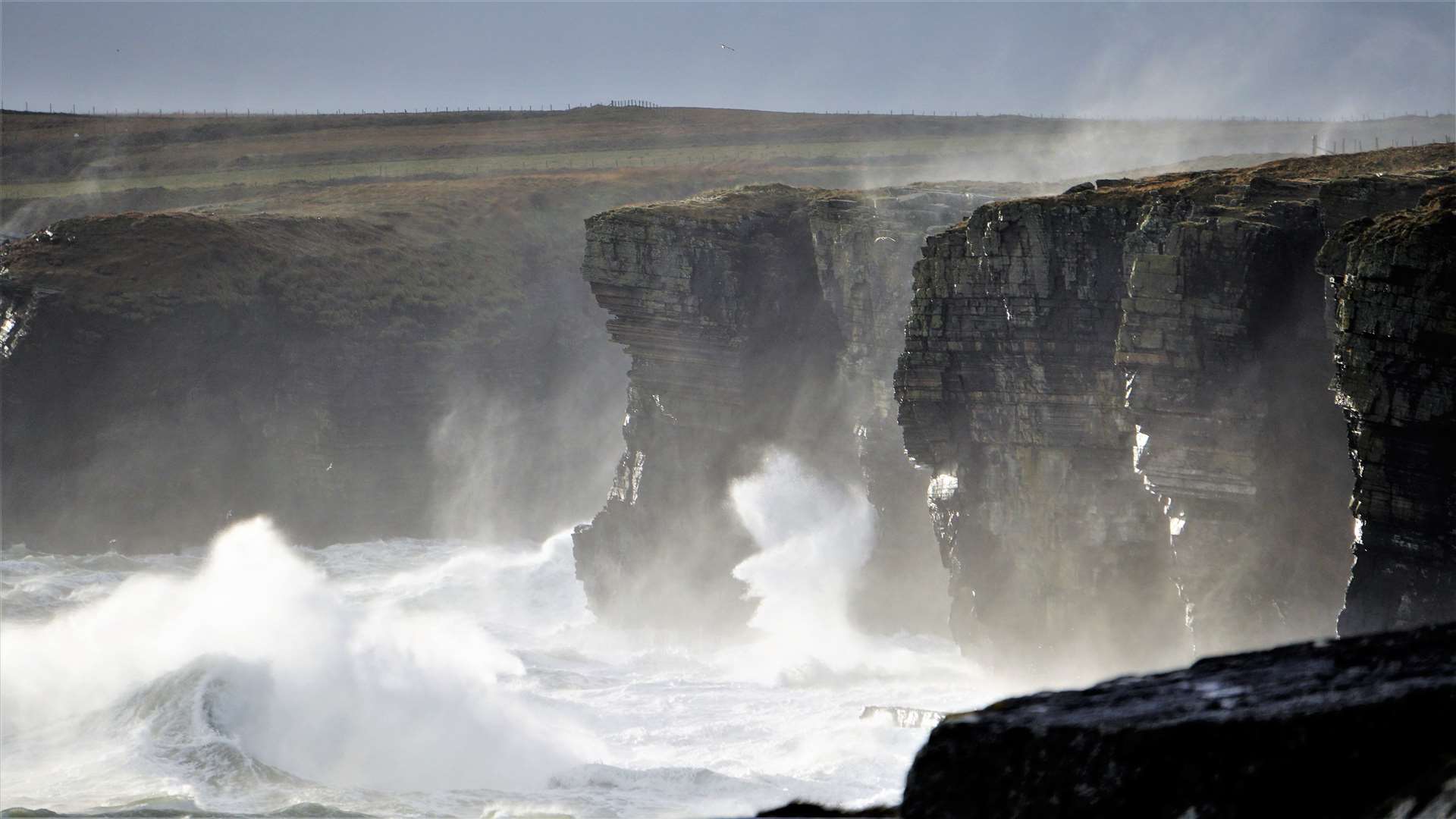 Could the sound be coming from waves pounding the Caithness coastline? Picture: DGS