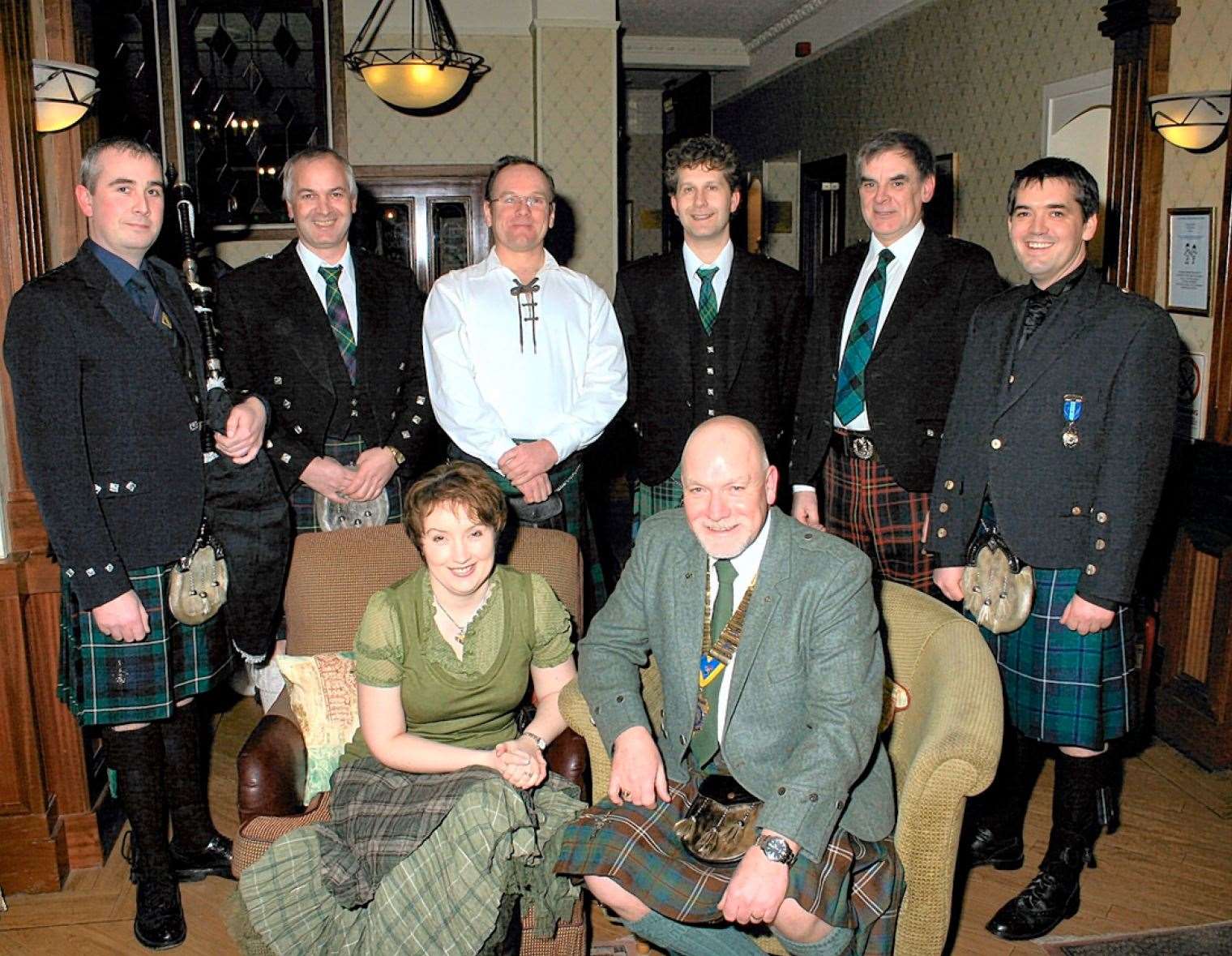 Rotarians and guests at a Burns supper held by Thurso Rotary Club in the Pentland Hotel in January 2010. The Immortal Memory was given by Craig Omand, while other guests included Raymond Bremner and piper Alan Plowman.