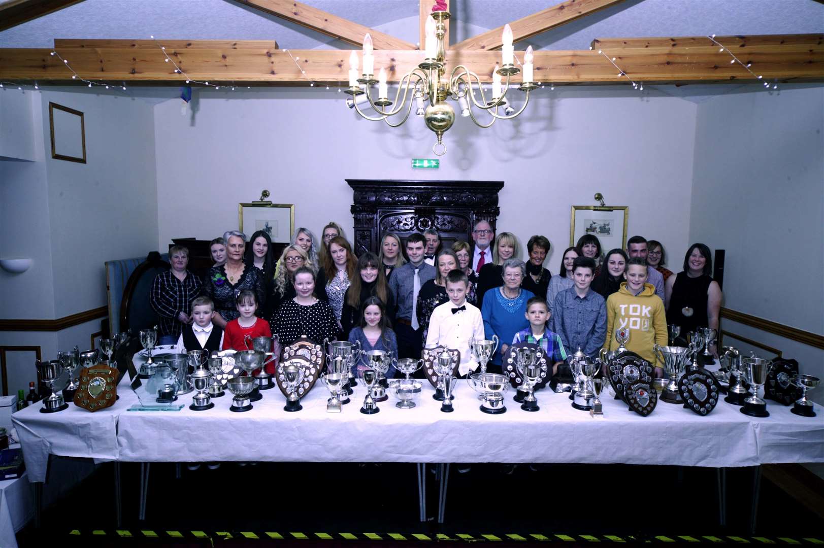 Trophy winners from the last Latheron Show held in 2019. Picture: T Ross.