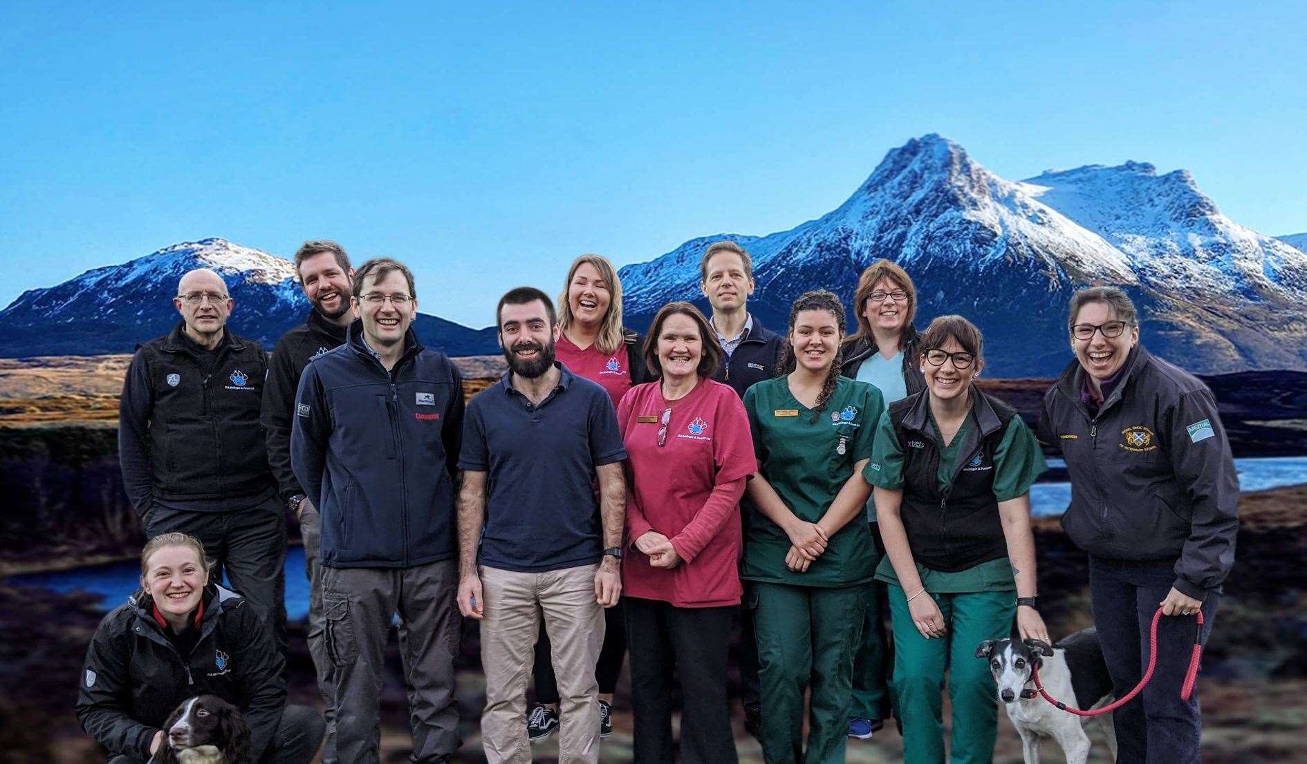 A publicity image showing the team from The Highland Vet. Picture: Daisybeck Studios / MCG