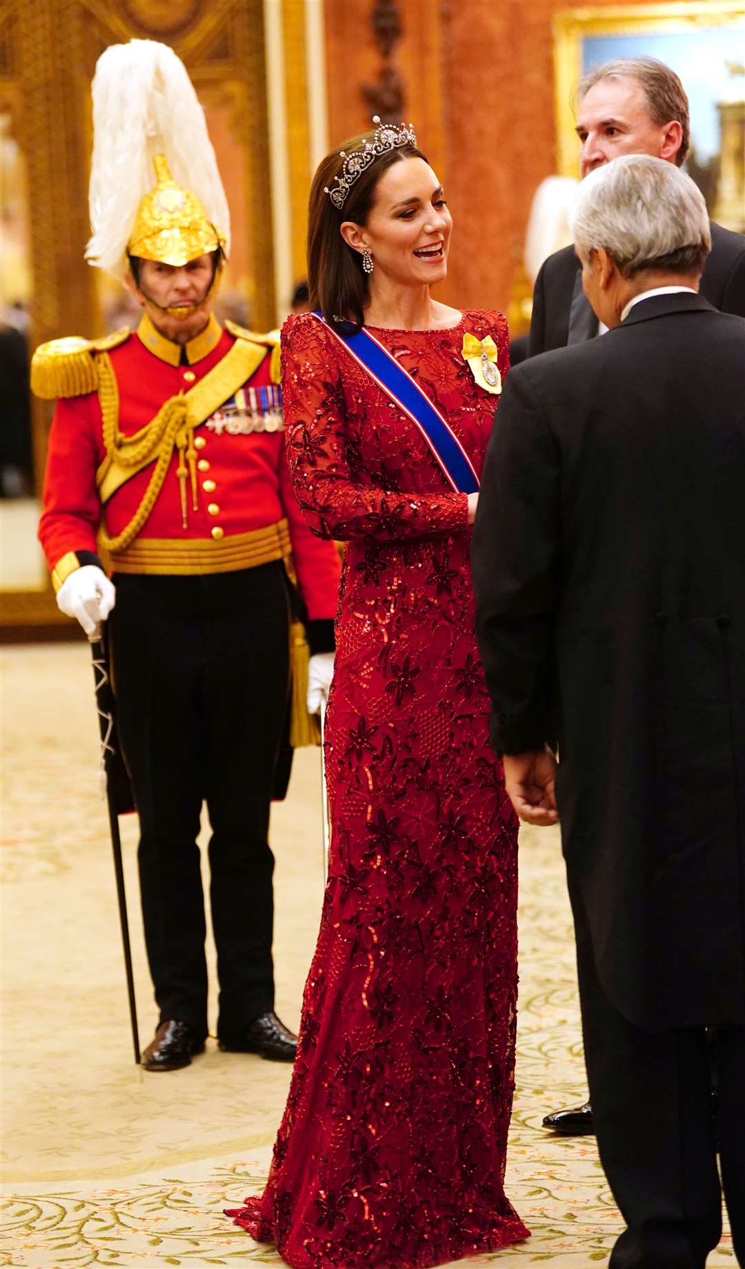 The Princess of Wales during the Diplomatic Corps reception at Buckingham Palace (Victoria Jones/PA)