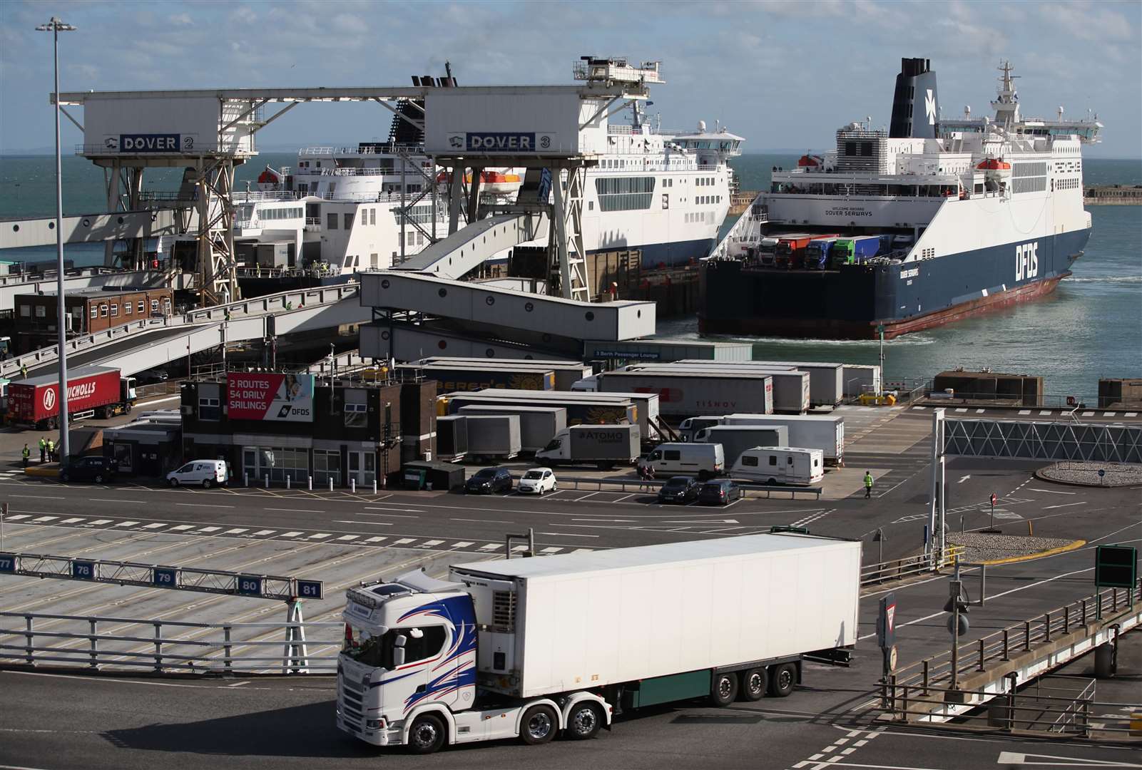 The Port of Dover ferry port (Andrew Matthews/PA)