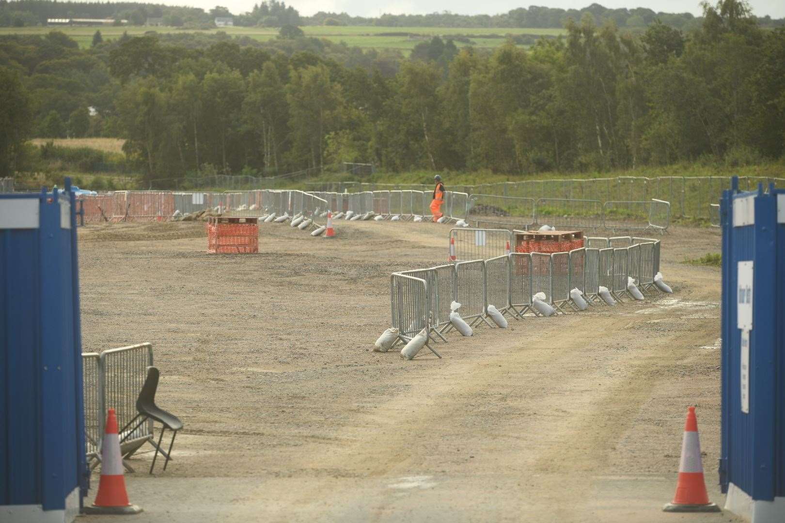 Work is currently under way on the new prison in Inverness. Picture: James Mackenzie.
