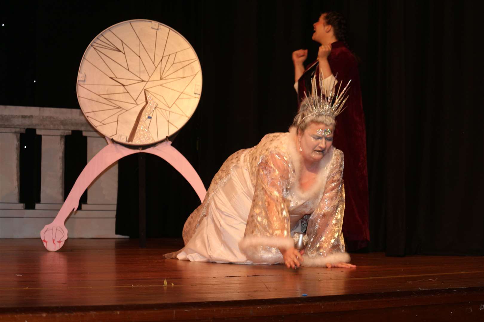 The Snow Queen, played by Clare Sturrock-Center. Picture: Eswyl Fell