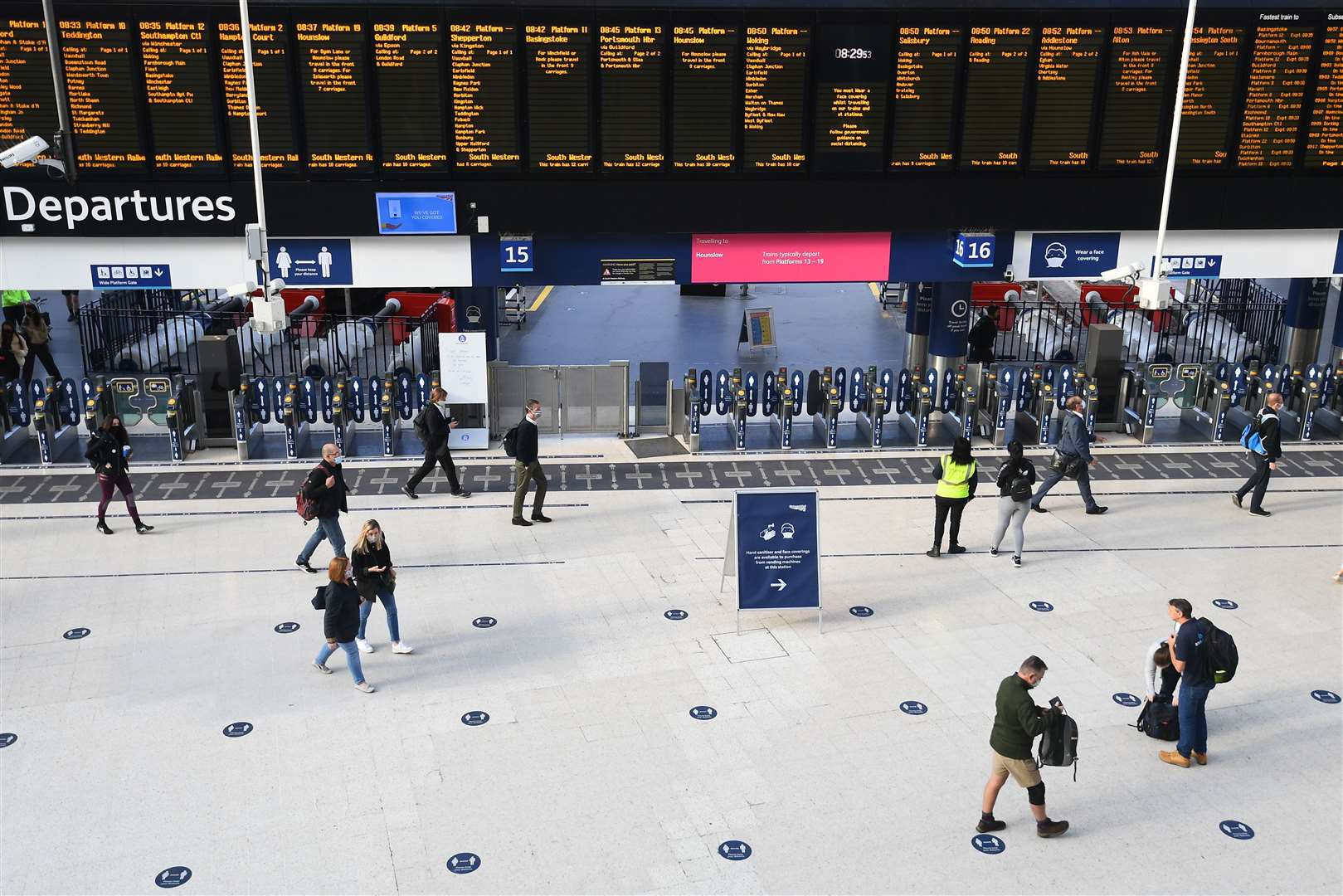 The concourse at Waterloo station (Victoria Jones/PA)