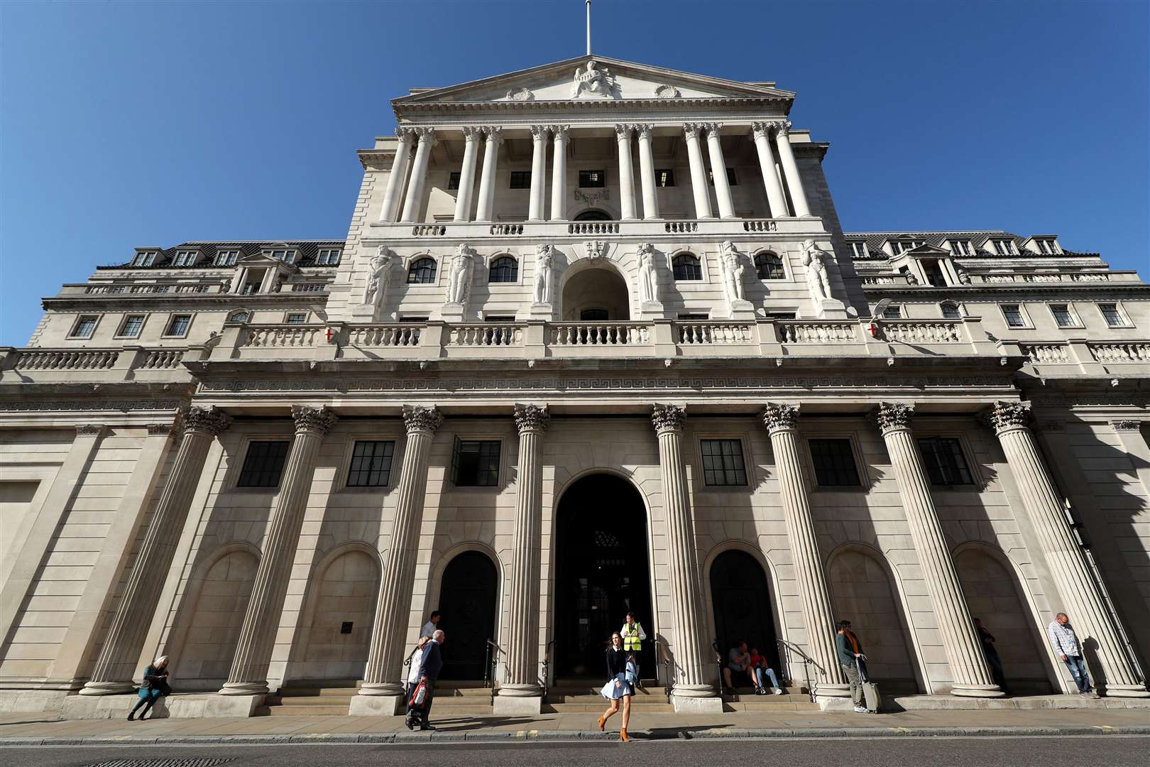 The Bank of England, in the City of London (Yui Mok/PA)