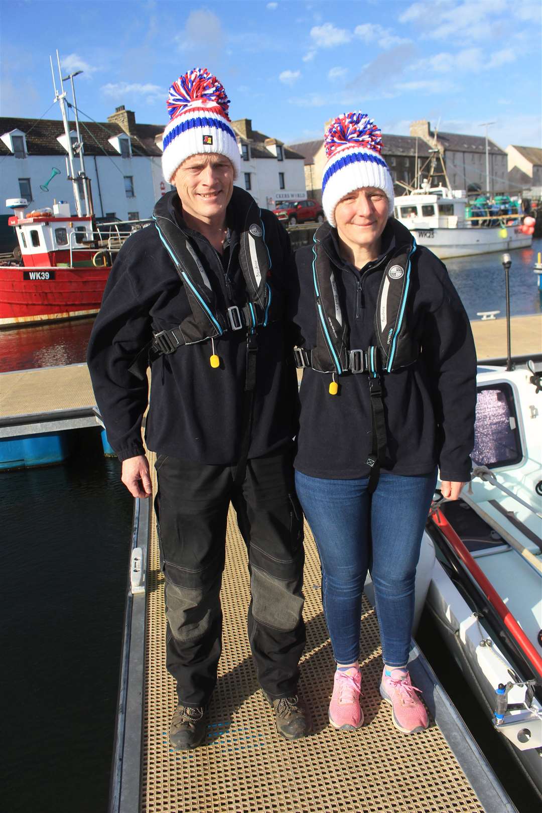 Allan and Mhairi hope to complete their epic challenge in around 60 days. Picture: Alan Hendry