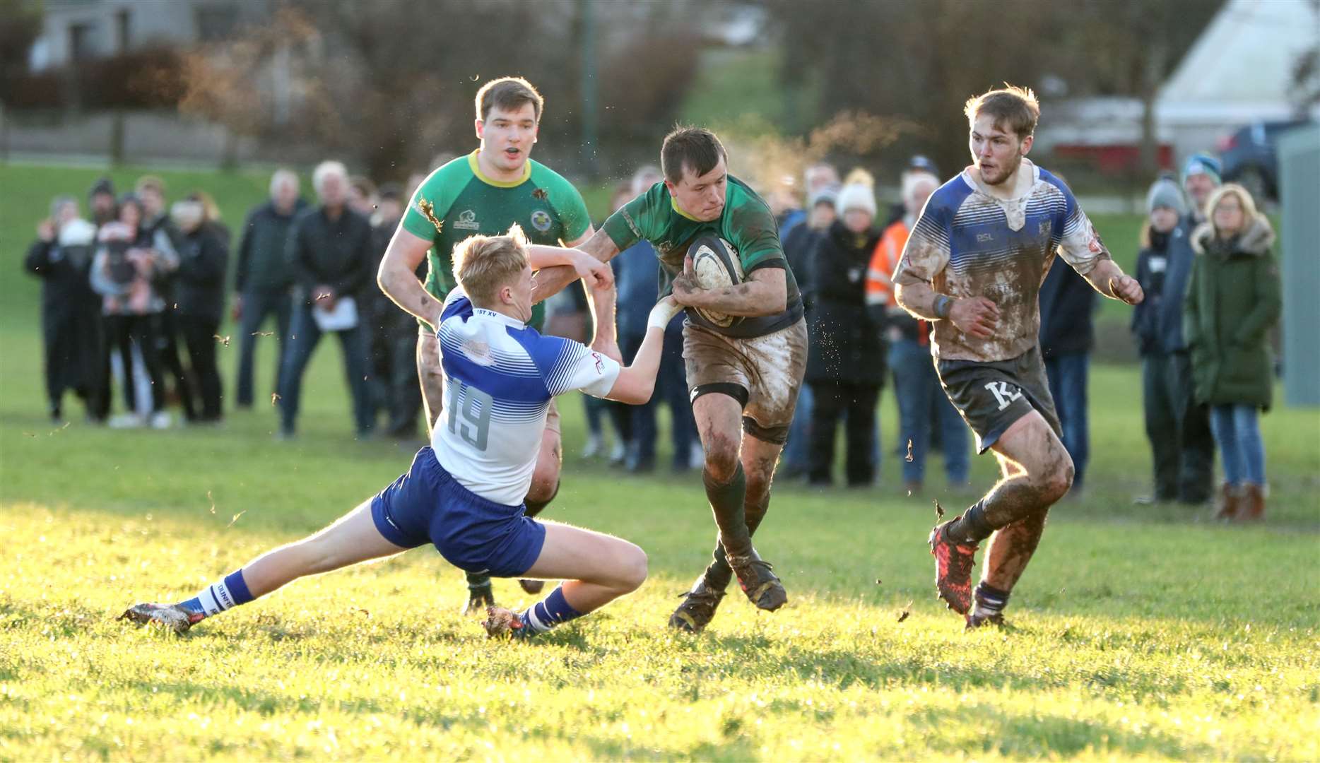 Scott Webster scored a couple of tries for the Greens. Picture: James Gunn