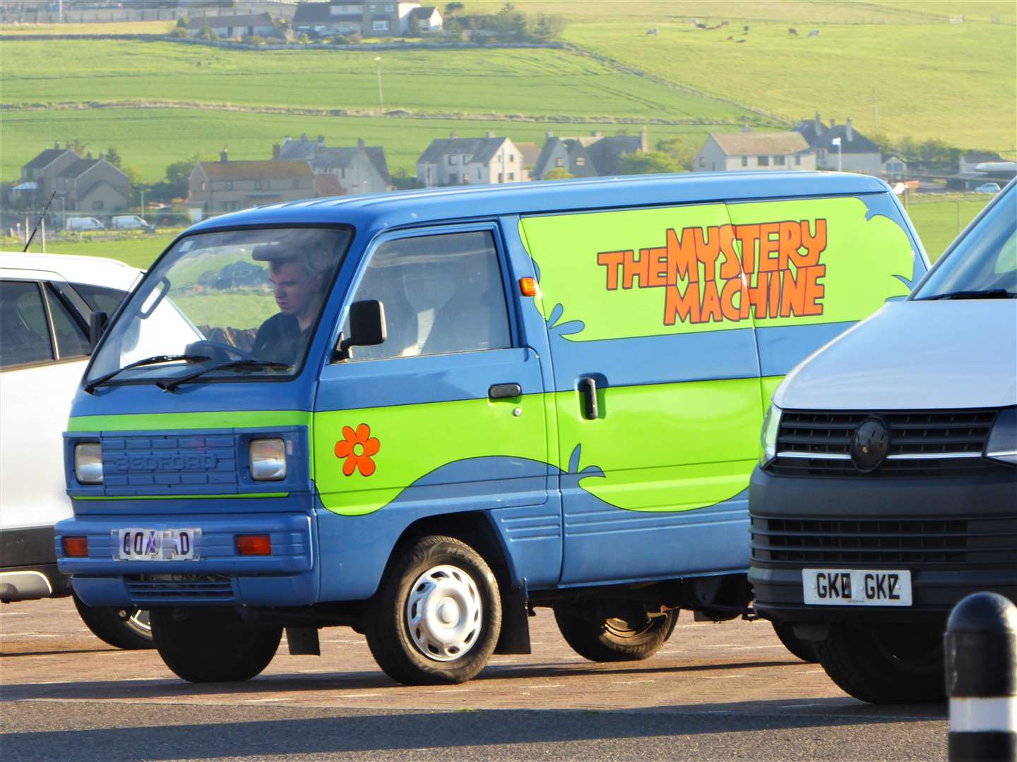 The Mystery Machine was seen at Wick Tesco car park but where was Scooby Doo? Picture: DGS