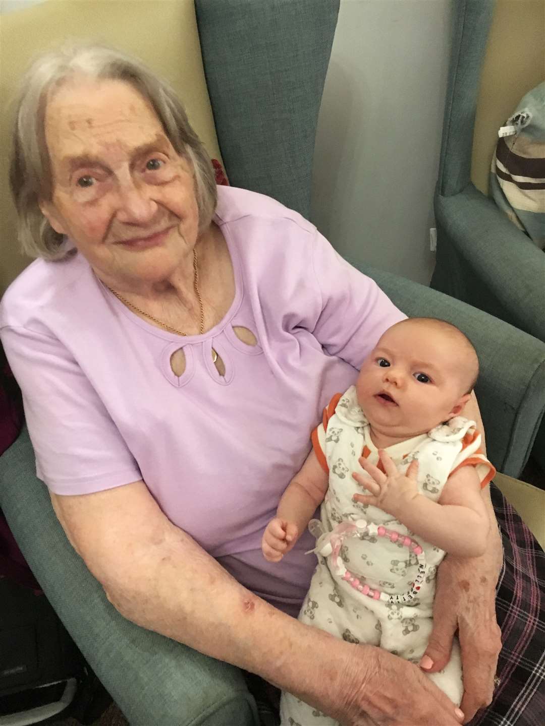 Rose Alexander with Helen's daughter Nell, who is now two-and-a-half.