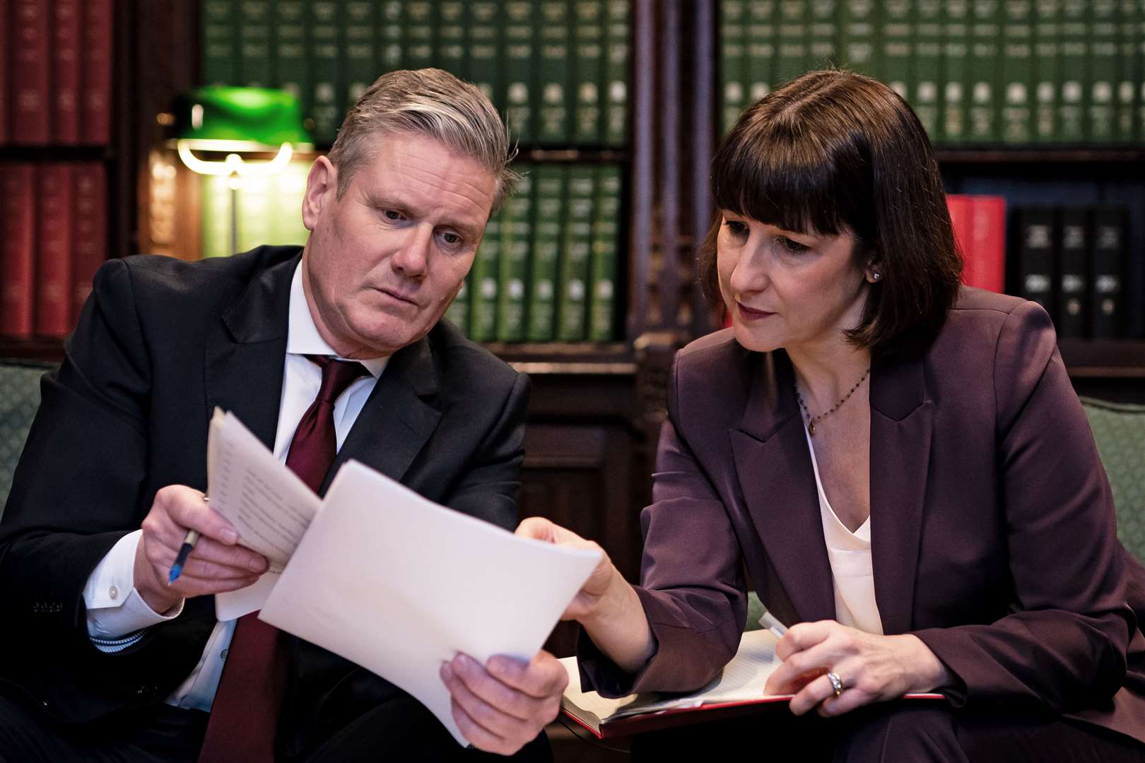 Labour leader Sir Keir Starmer and shadow chancellor Rachel Reeves were forced to draw up new spending plans after the Budget (Aaron Chown/PA)